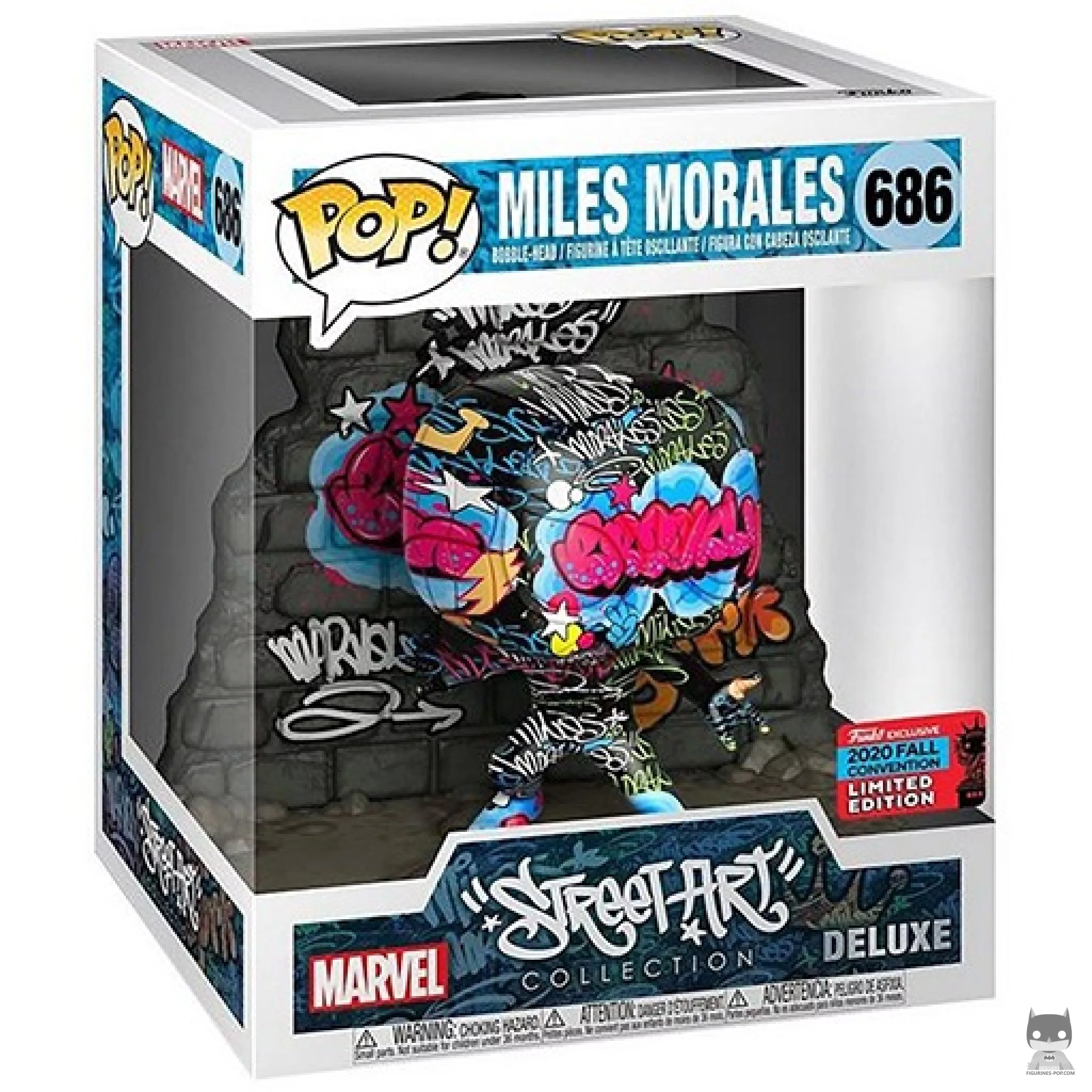Street Art Miles Morales (Supersized) Funko Pop! figure in its box