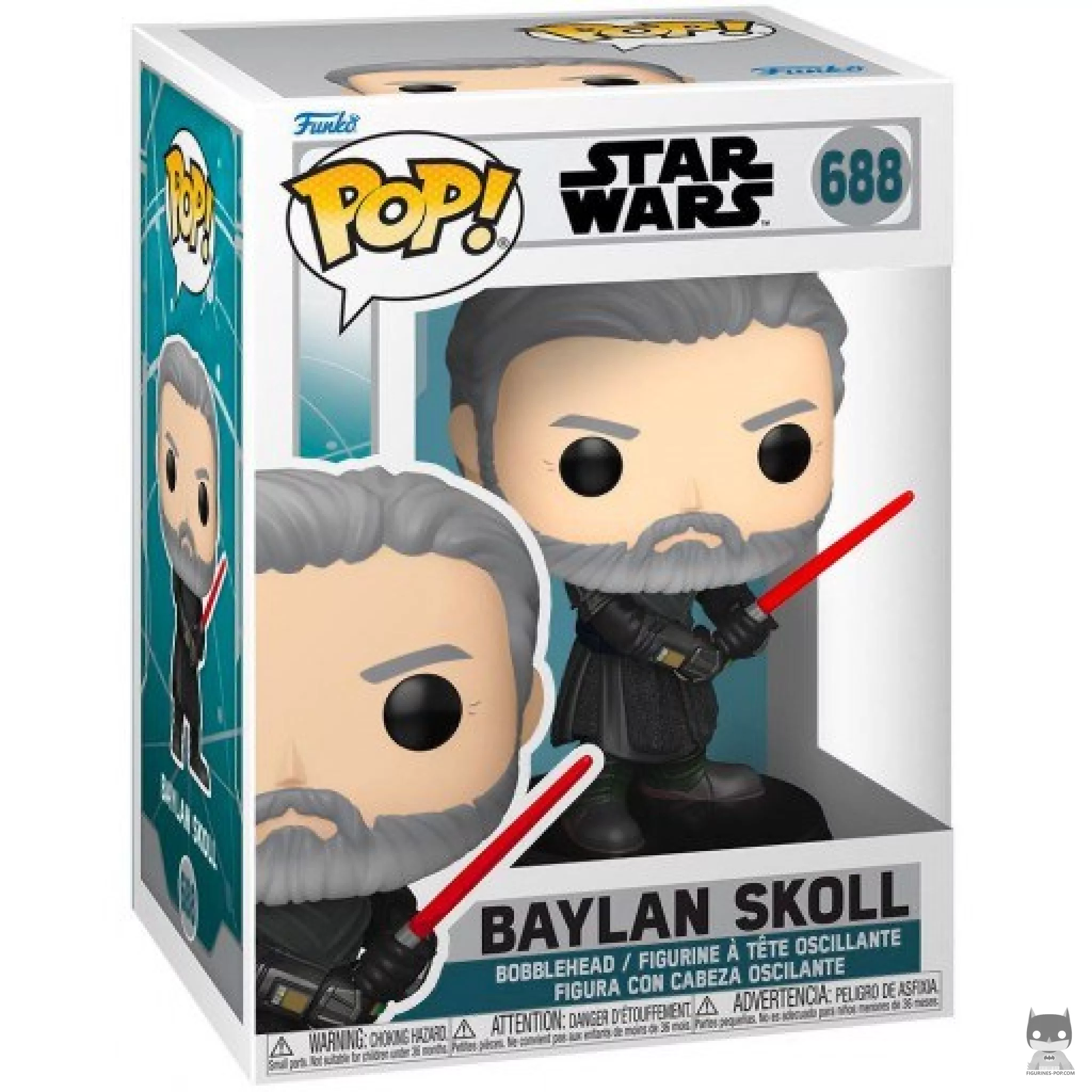 Baylan Skoll Funko Pop! figure in its box