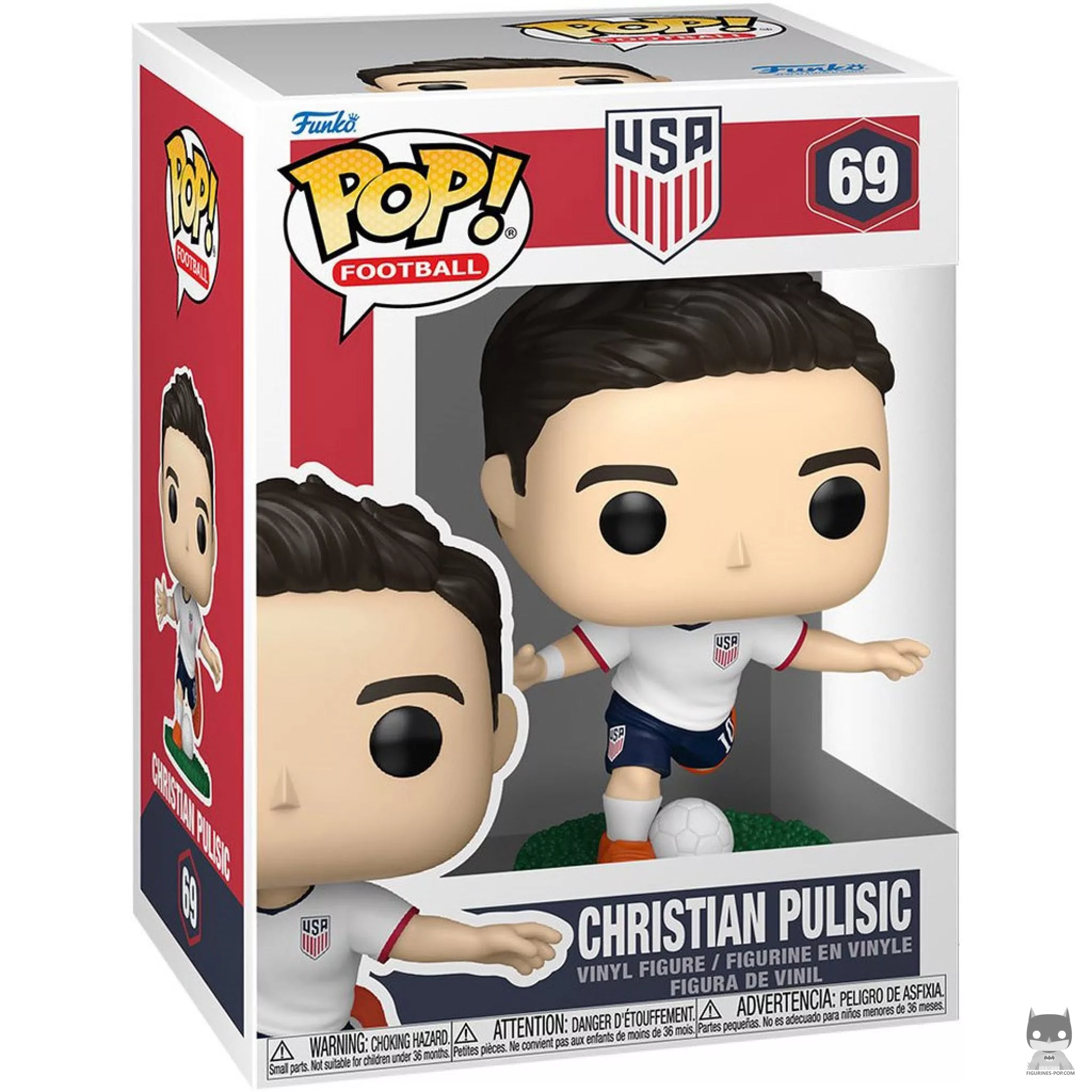 Christian Pulisic (USA) Funko Pop! figure in its box