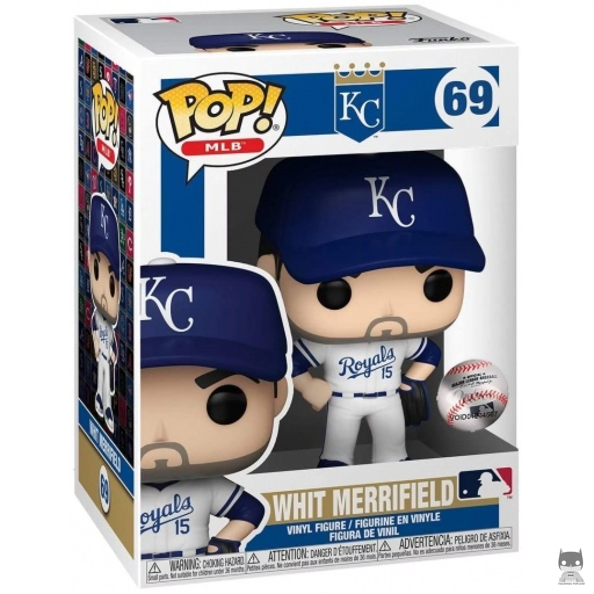Whit Merrifield Funko Pop! figure in its box