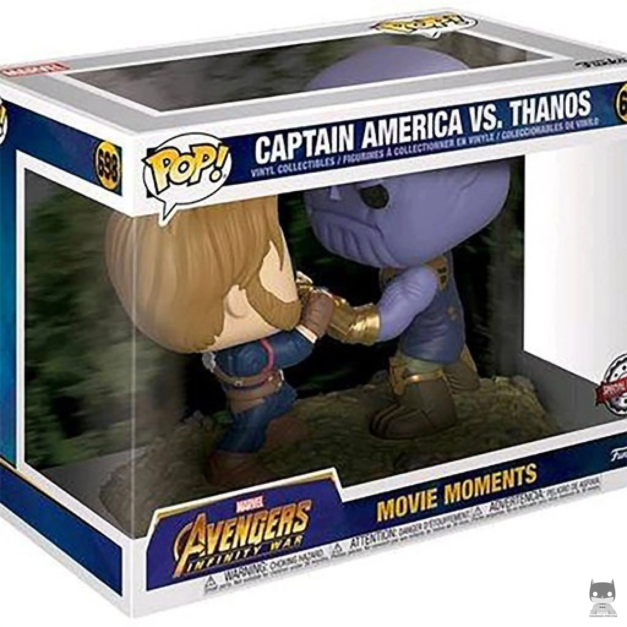 Captain America vs Thanos Funko Pop! figure in its box