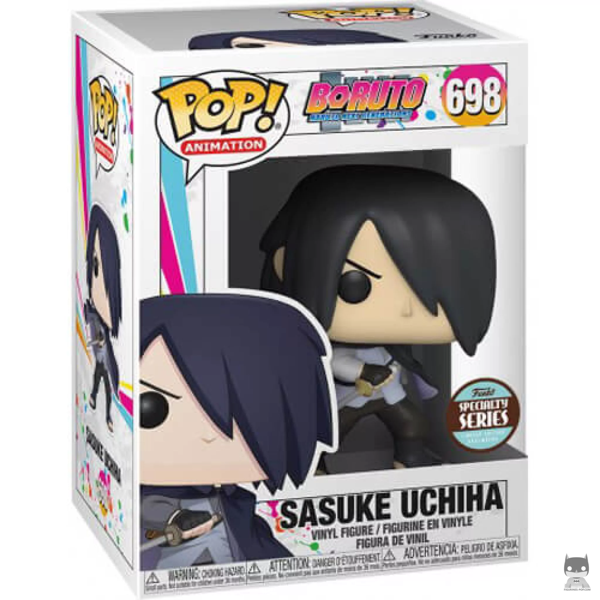 Sasuke Uchiha Funko Pop! figure in its box