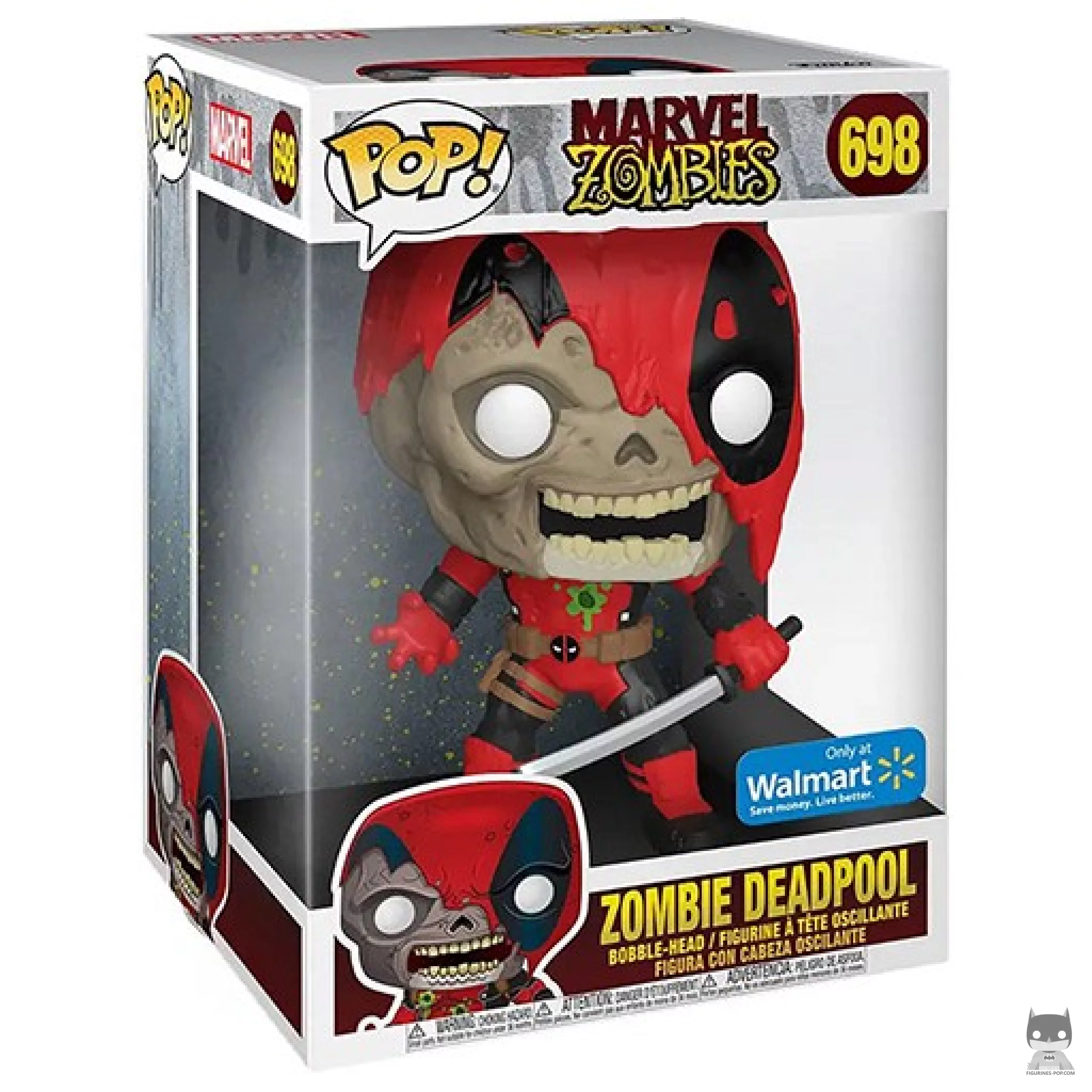 Zombie Deadpool (Supersized) Funko Pop! figure in its box