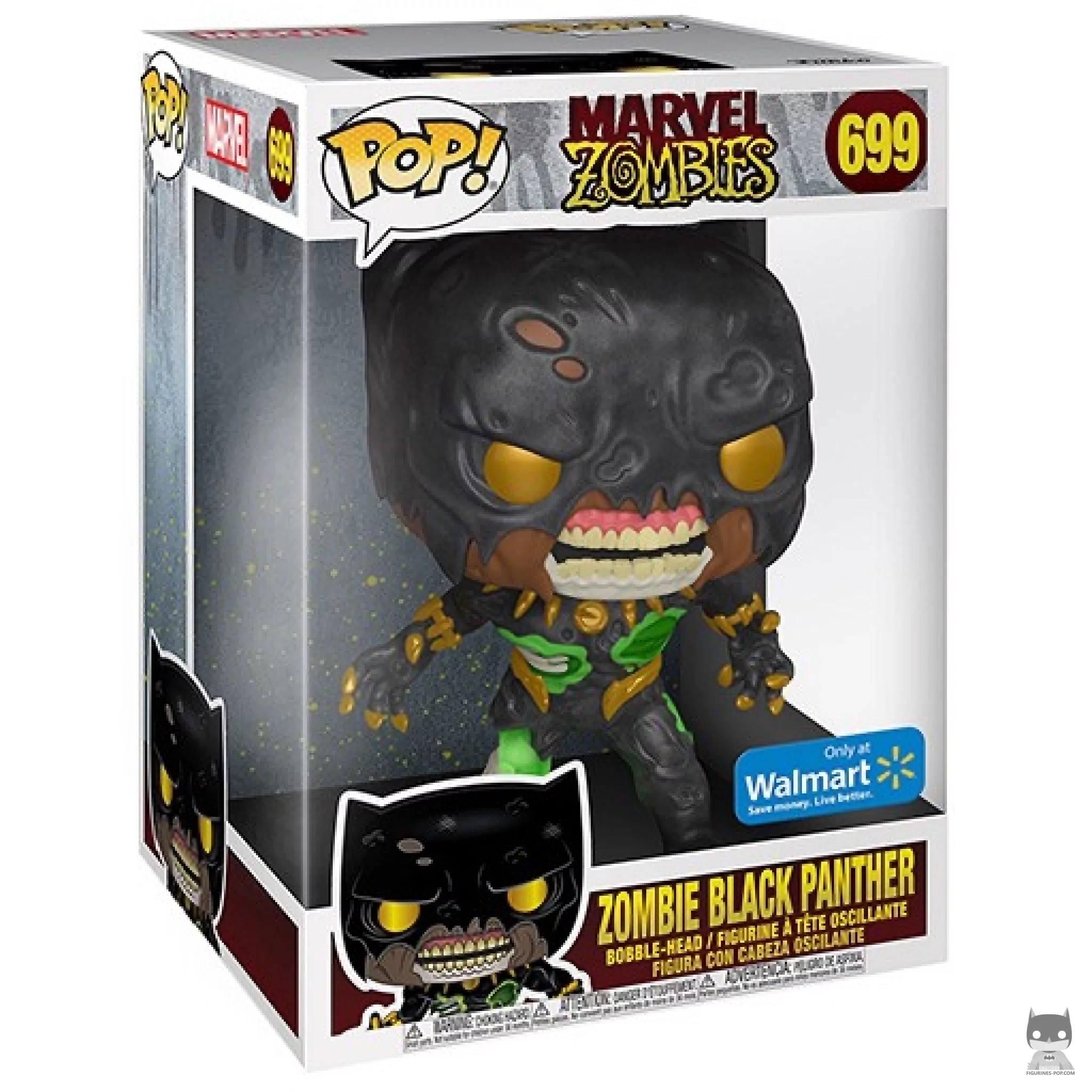 Zombie Black Panther (Supersized) Funko Pop! figure in its box