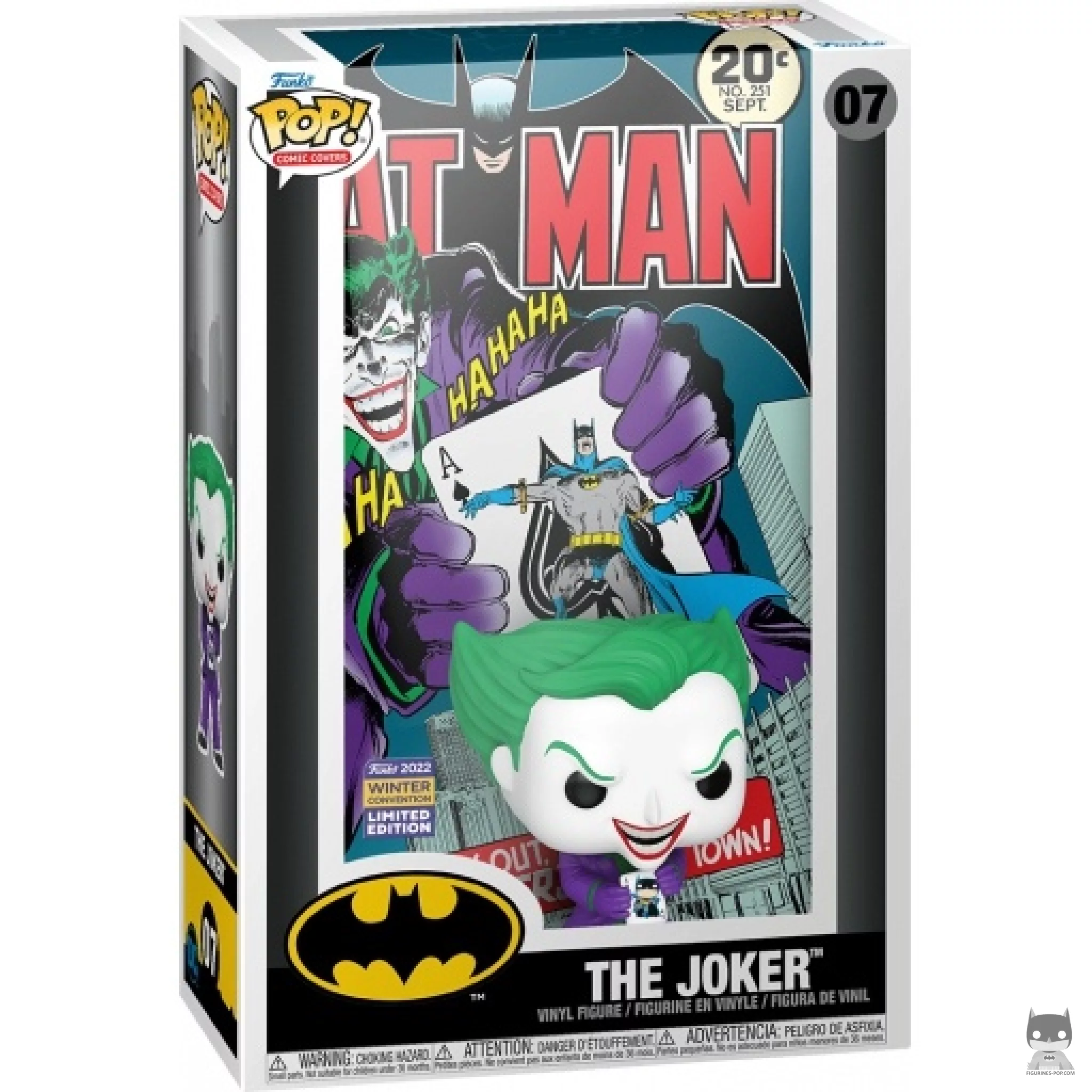 The Joker Funko Pop! figure in its box