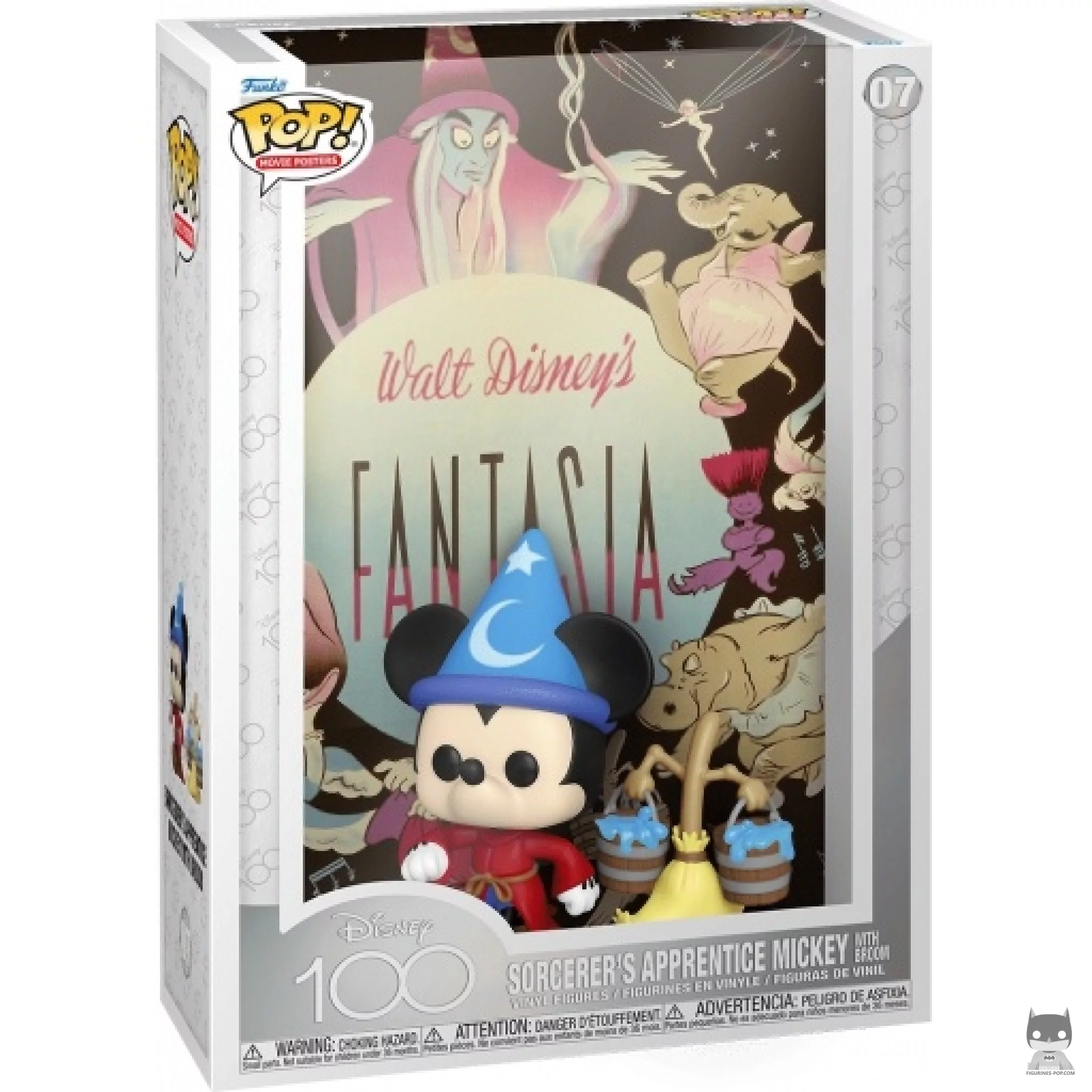 Sorcerer's Apprentice Mickey with Broom Funko Pop! figure in its box