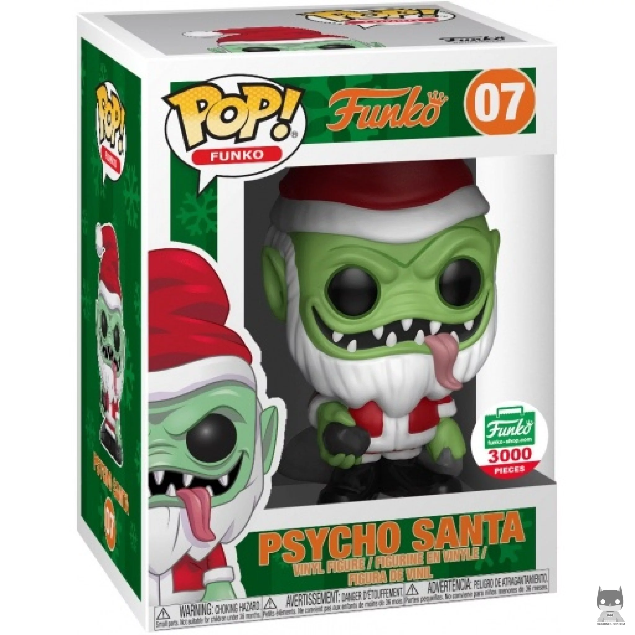 Psycho Santa (Green) Funko Pop! figure in its box