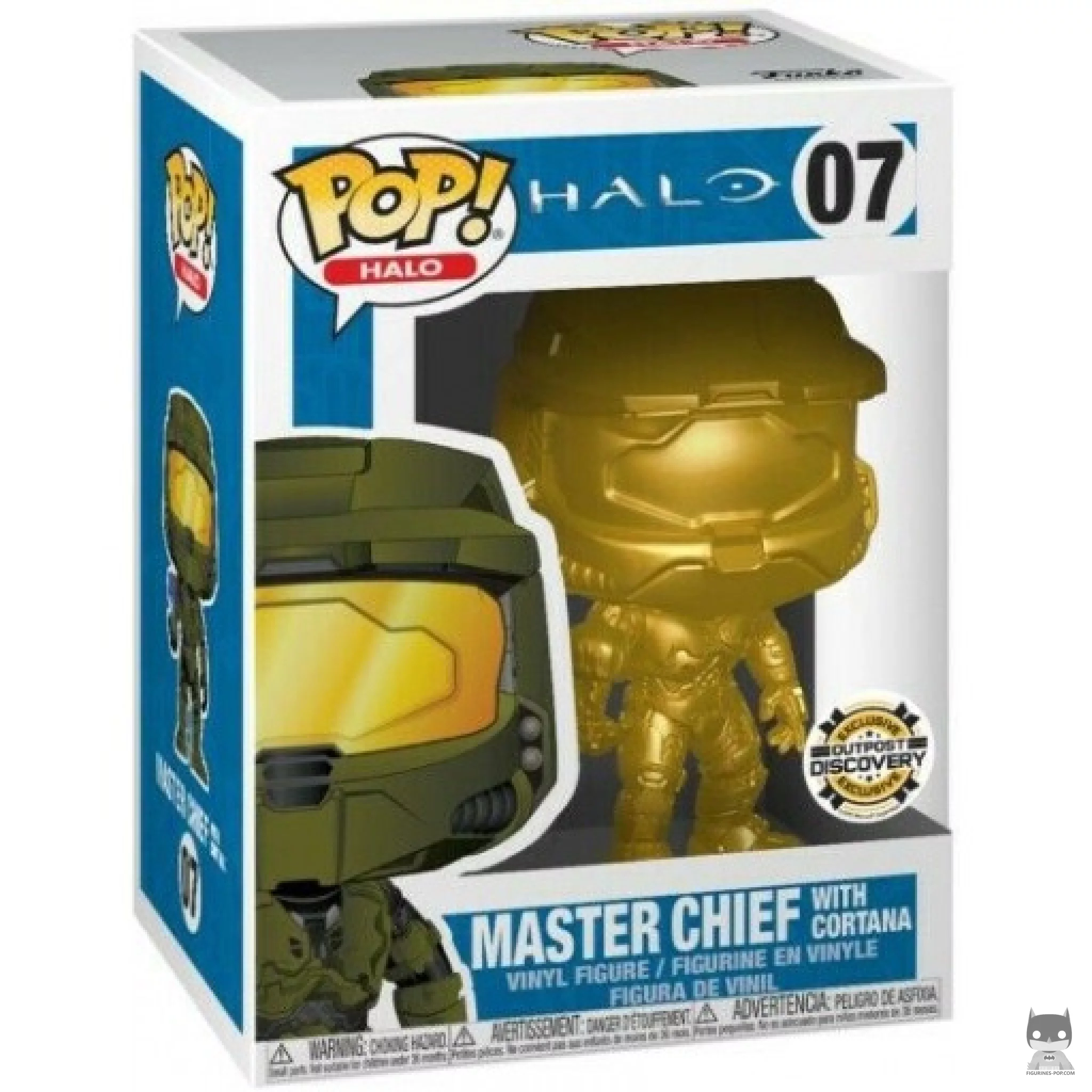 Master Chief with Cortana (Gold) Funko Pop! figure in its box