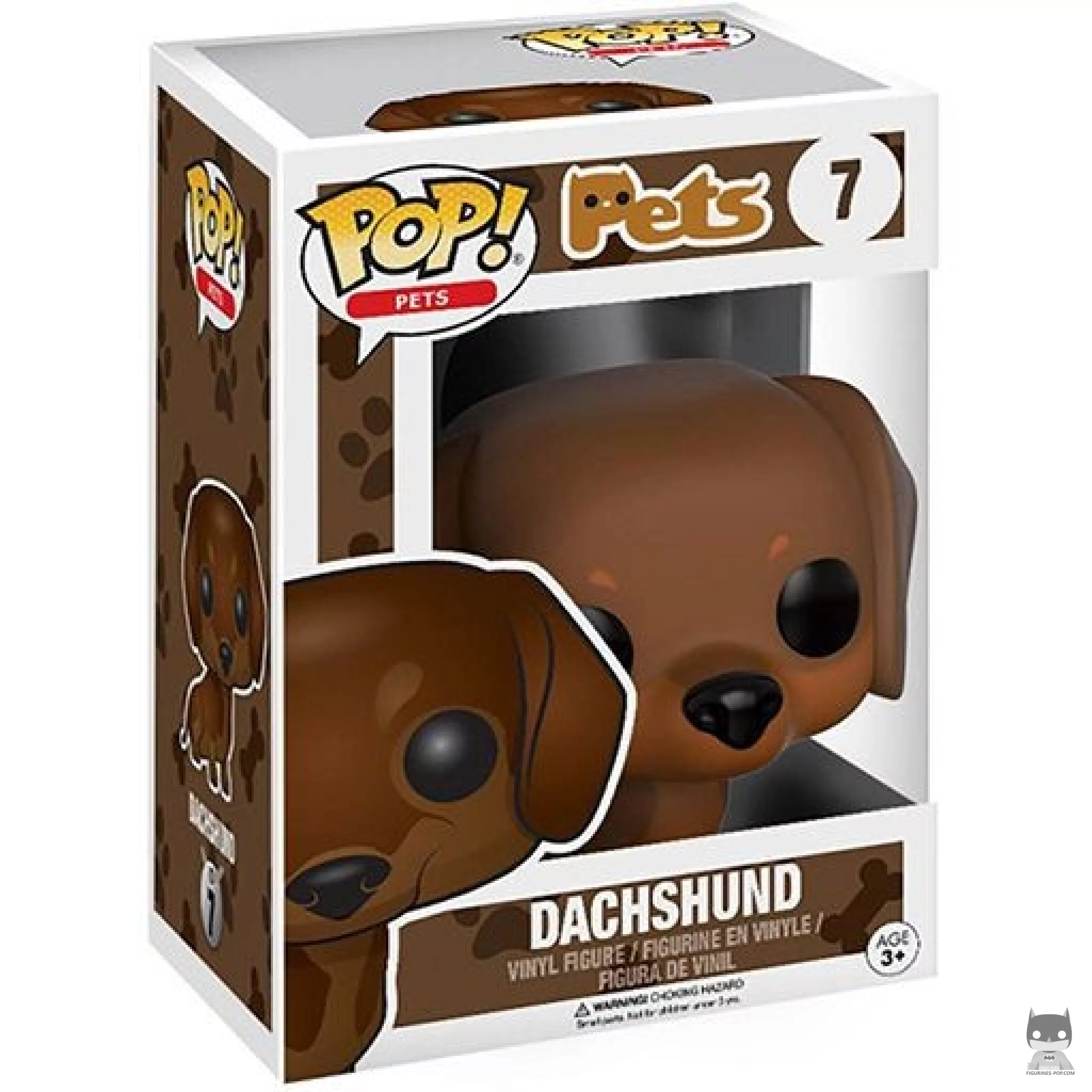 Dachshund Funko Pop! figure in its box