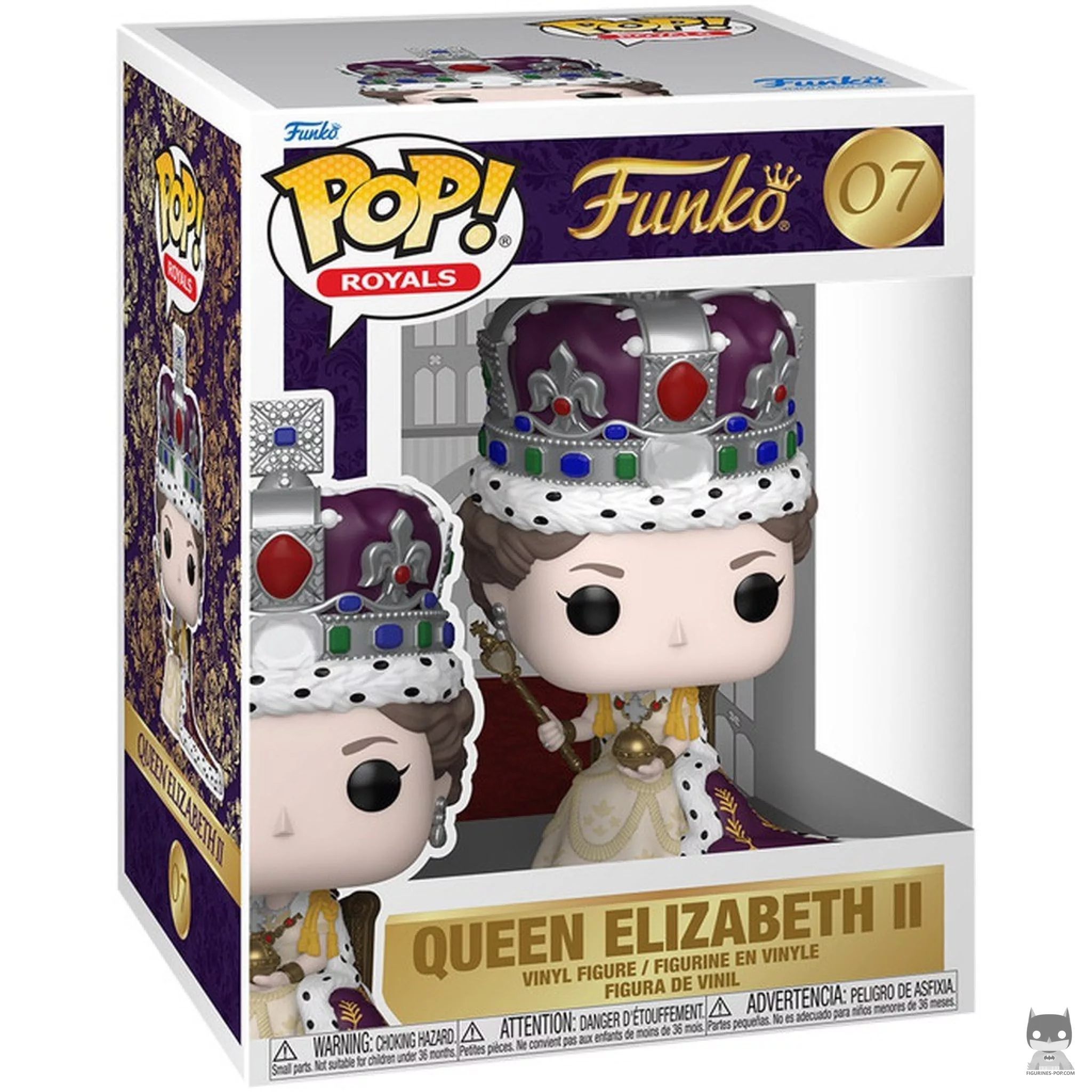 Queen Elizabeth II (Coronation) Funko Pop! figure in its box