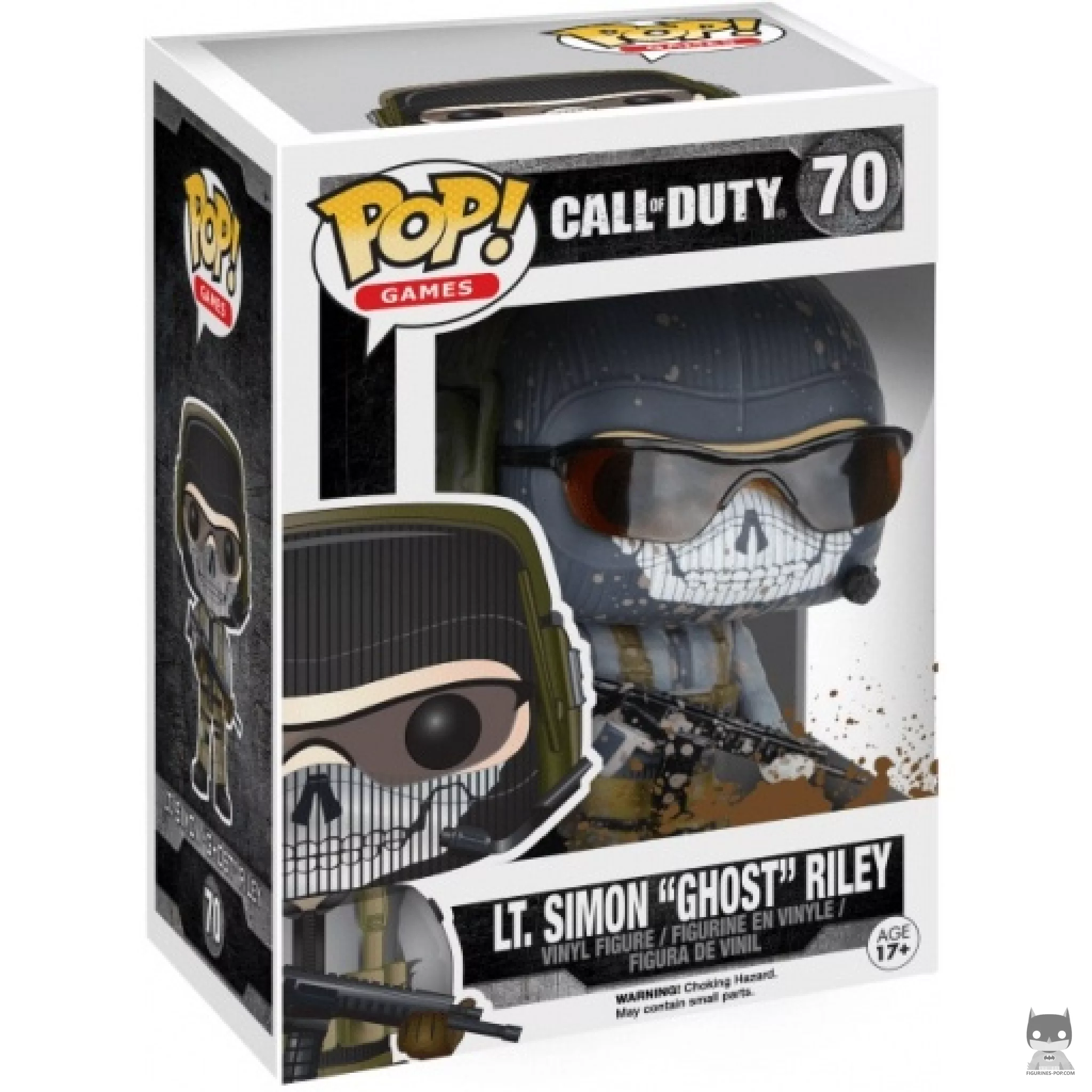 Lt. Simon "Ghost" Riley (Mud Splatter) (Chase) Funko Pop! figure in its box