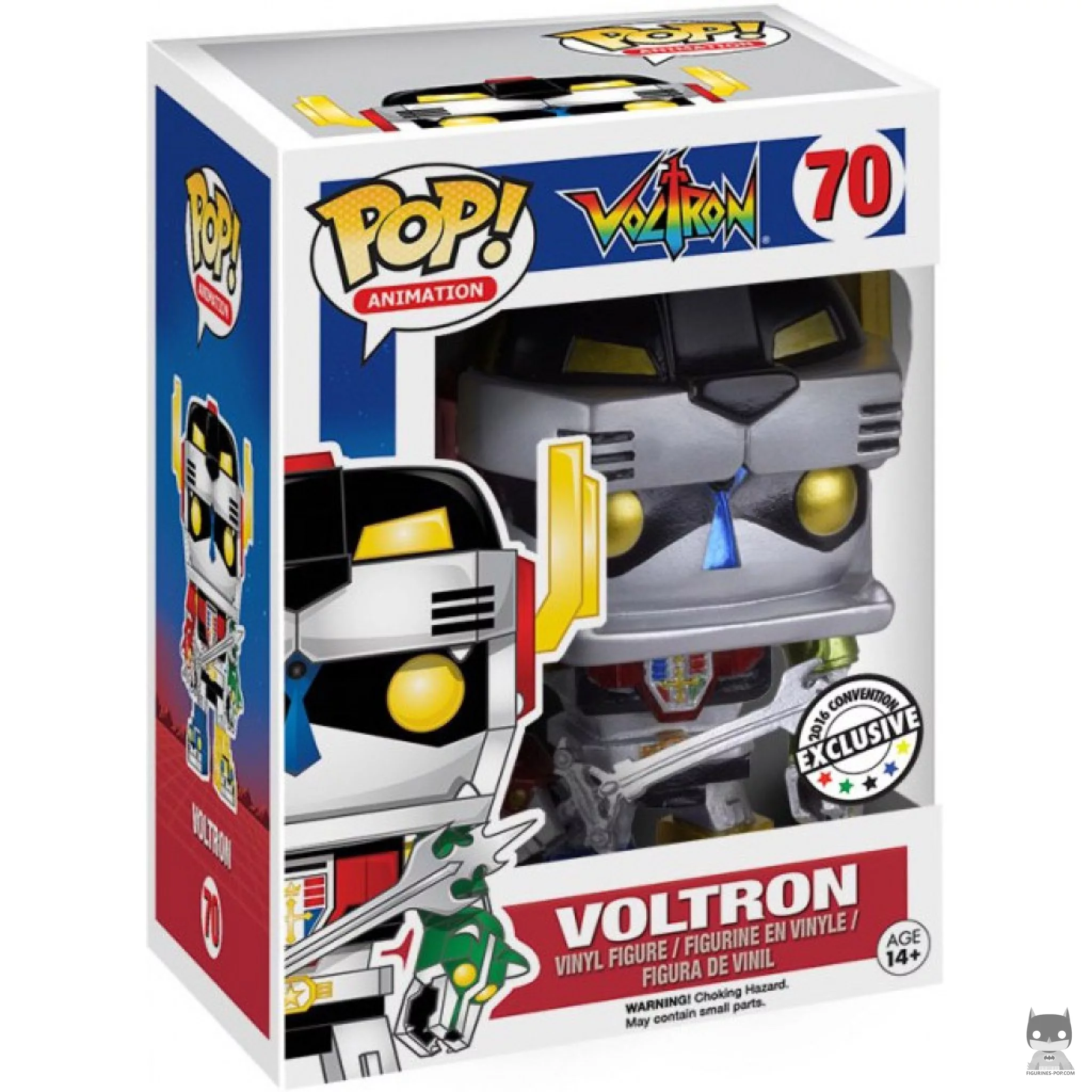 Voltron (Metallic) Funko Pop! figure in its box