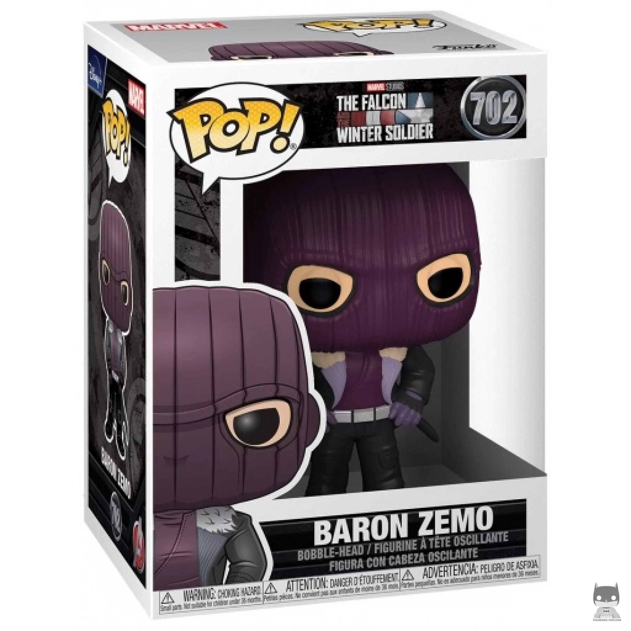 Baron Zemo Funko Pop! figure in its box