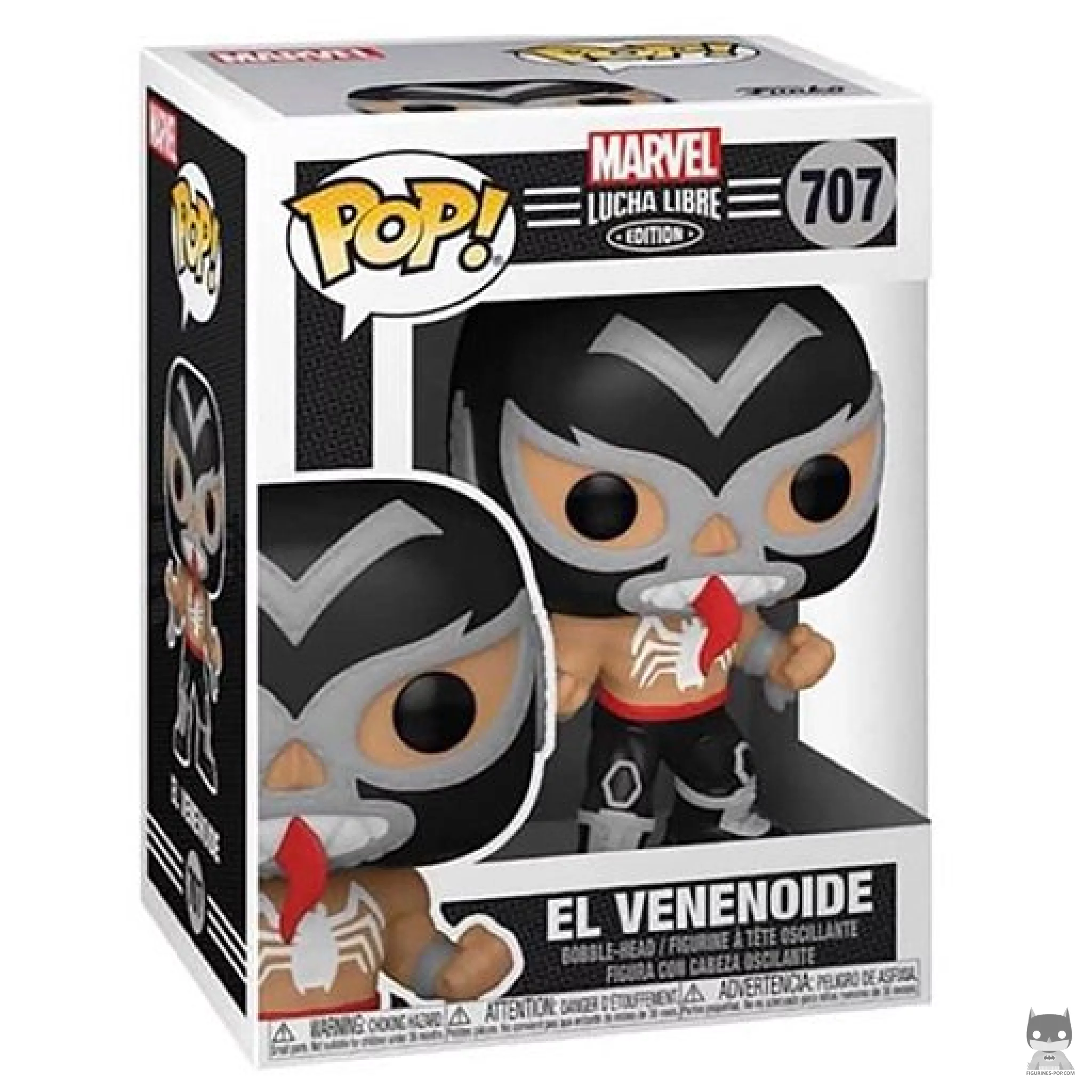 El Venenoide Funko Pop! figure in its box