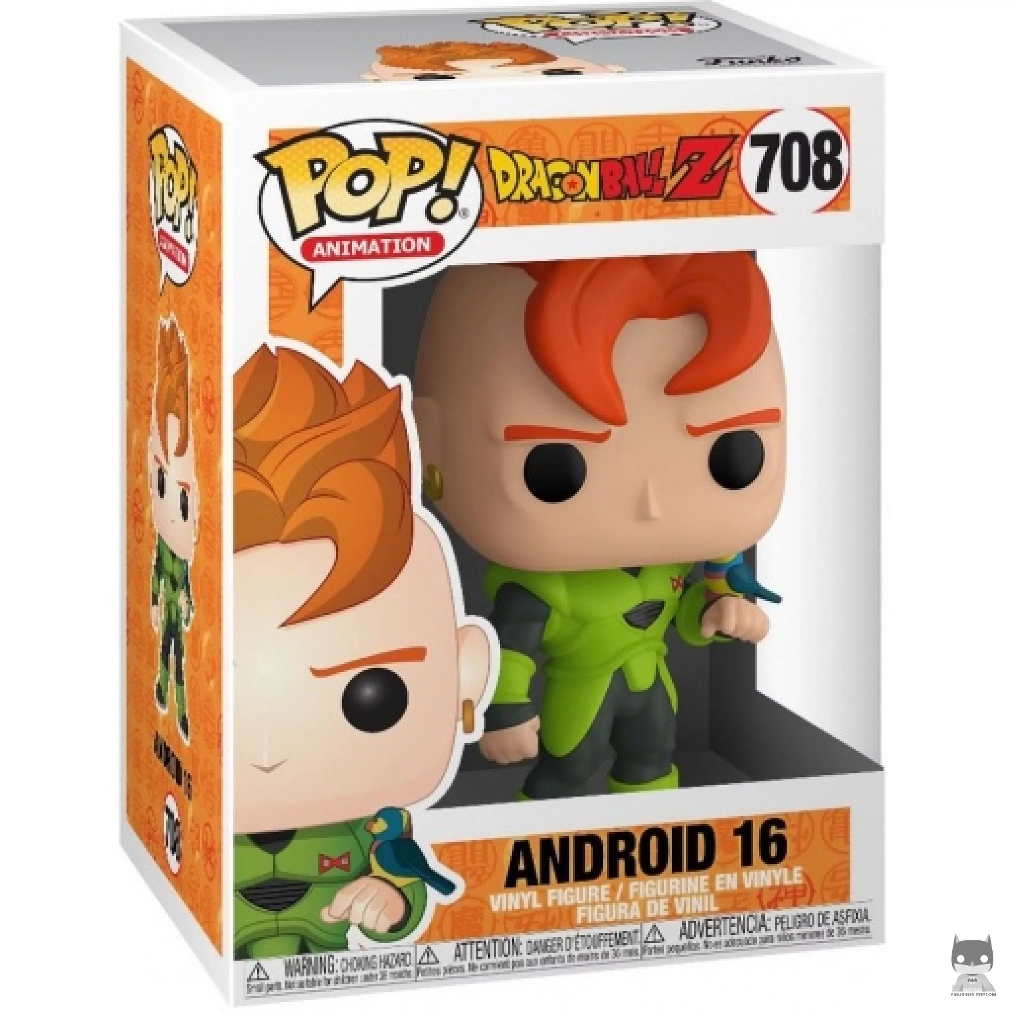 Android 16 Funko Pop! figure in its box