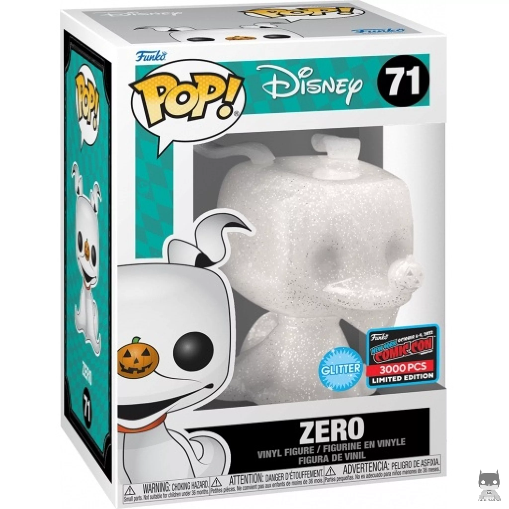 Zero (Glitter) Funko Pop! figure in its box