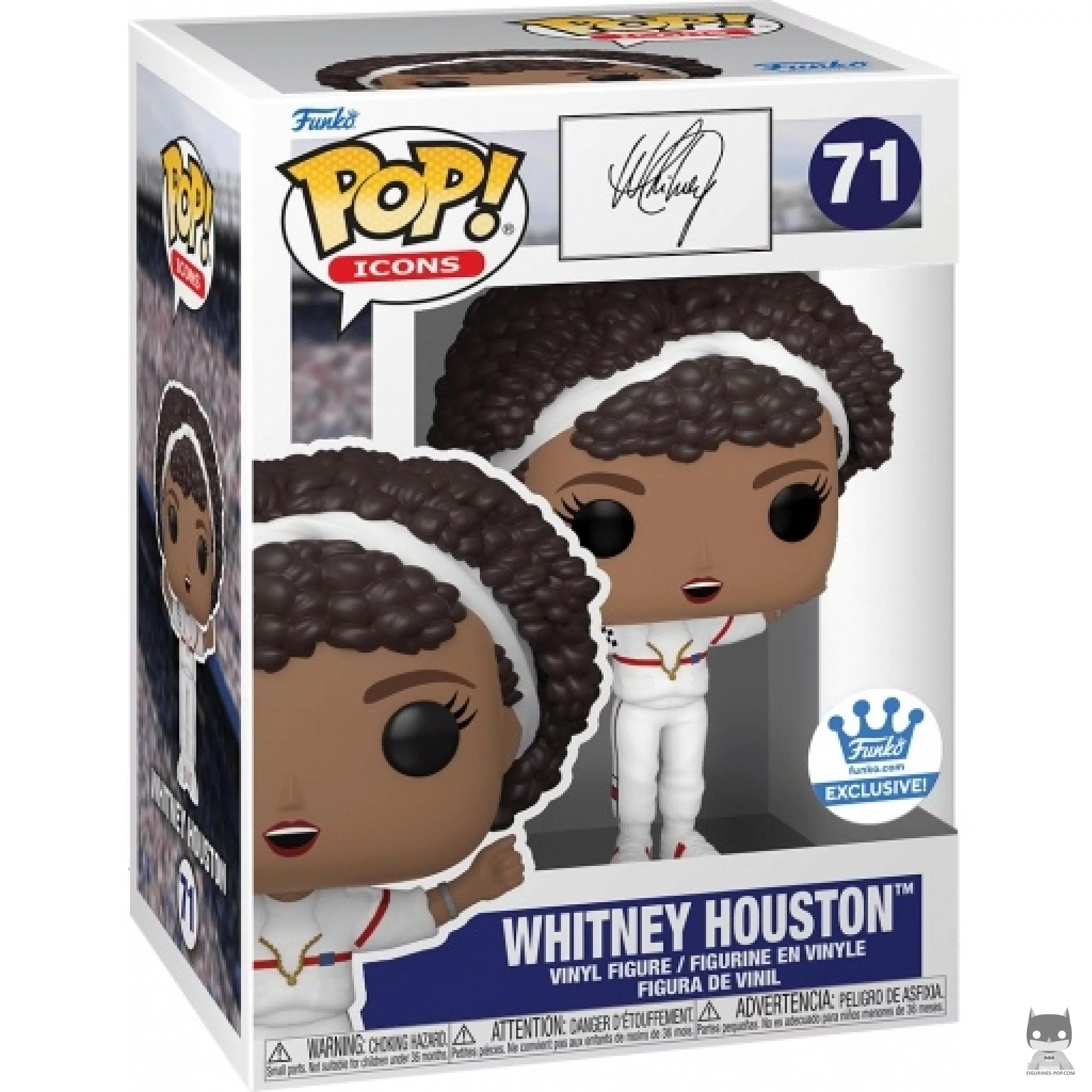 Whitney Houston Funko Pop! figure in its box