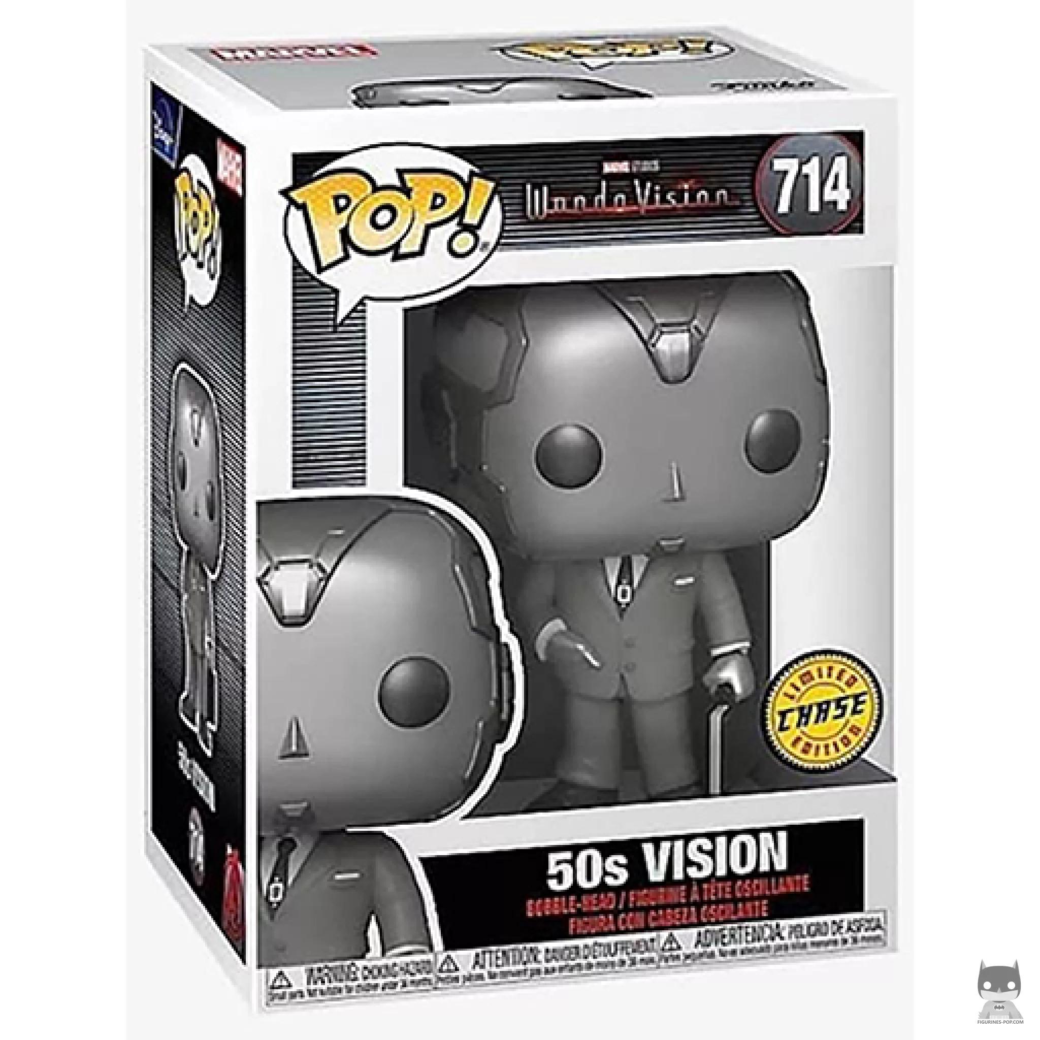50's Vision (Chase) (Black & White) Funko Pop! figure in its box