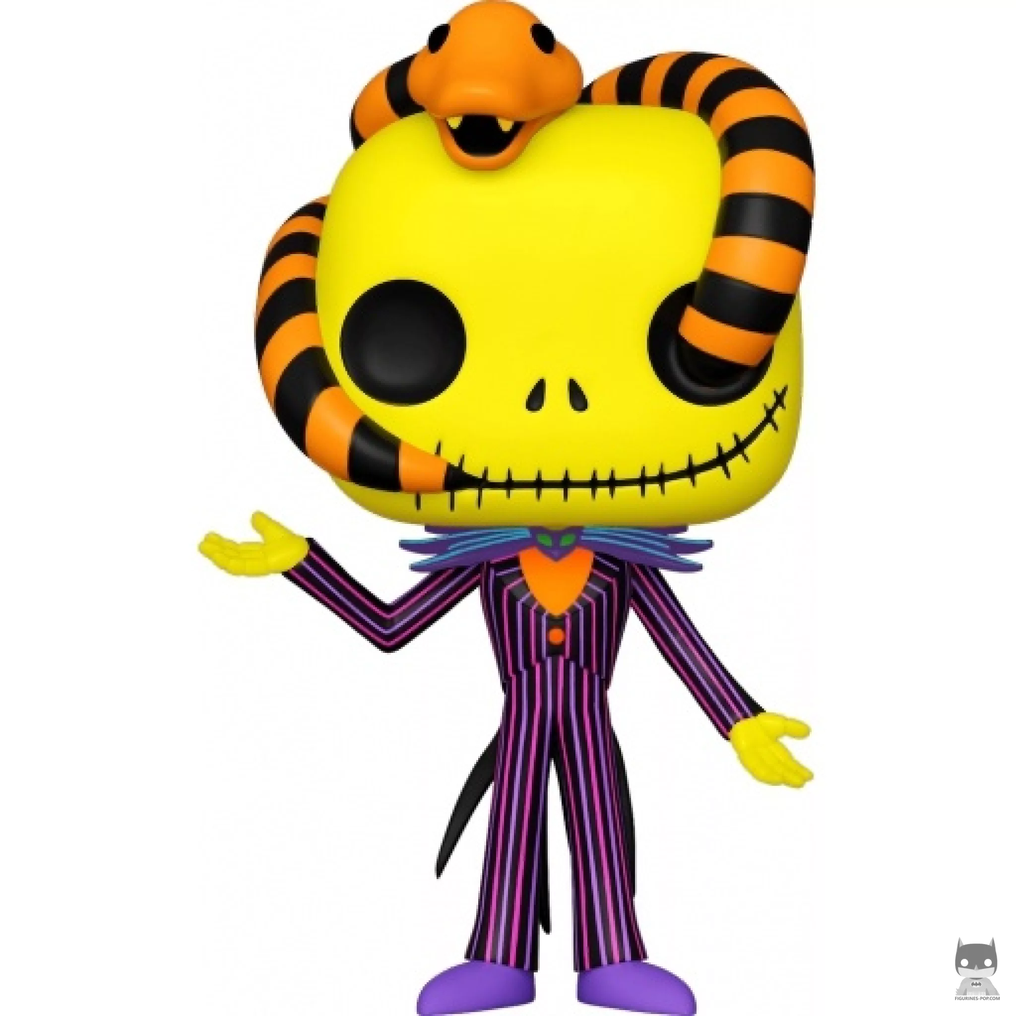 Jack Skellington with snake (Blacklight) Funko Pop! figure (The Nightmare Before Christmas)