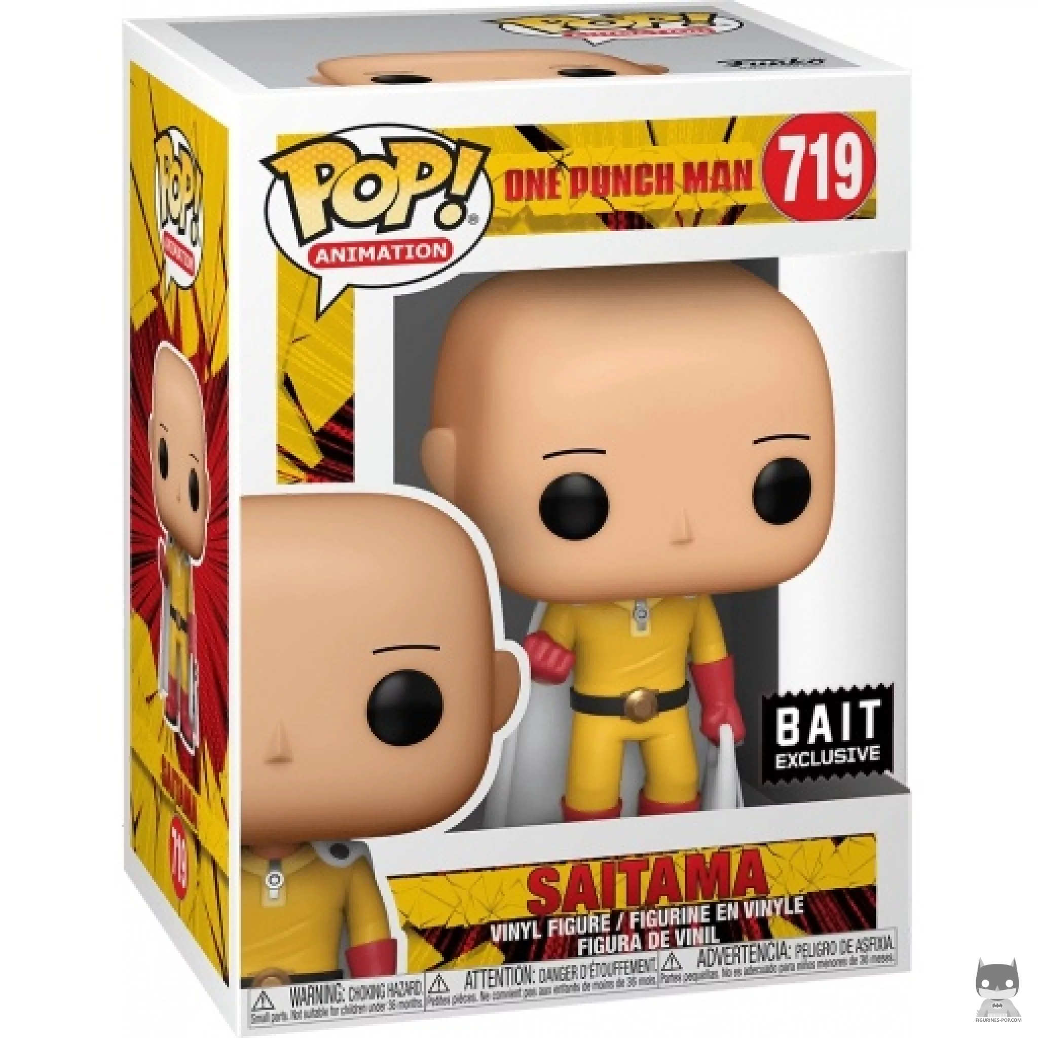 Saitama suited Funko Pop! figure in its box