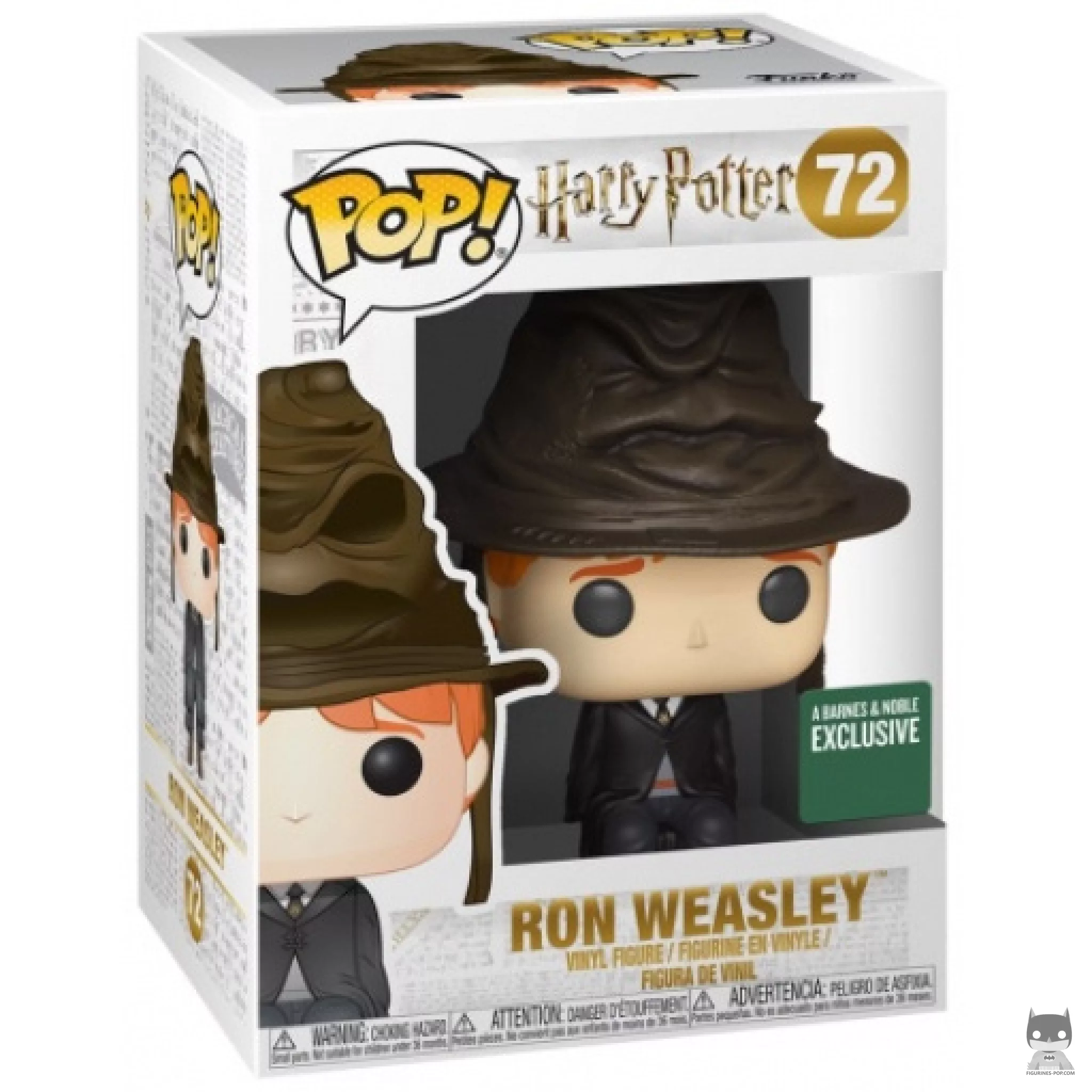 Ron Weasley with Sorting Hat Funko Pop! figure in its box