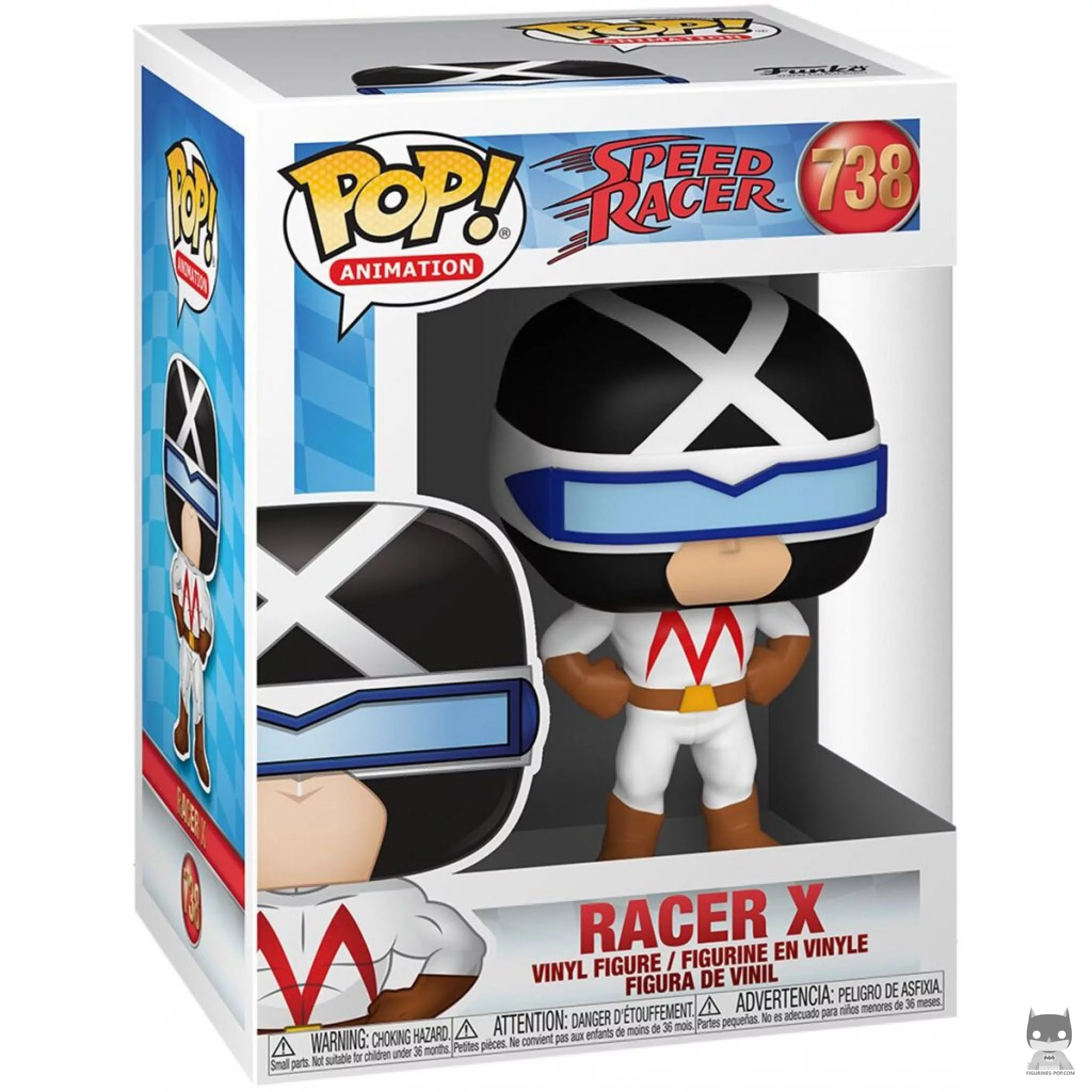 Racer X Funko Pop! figure in its box