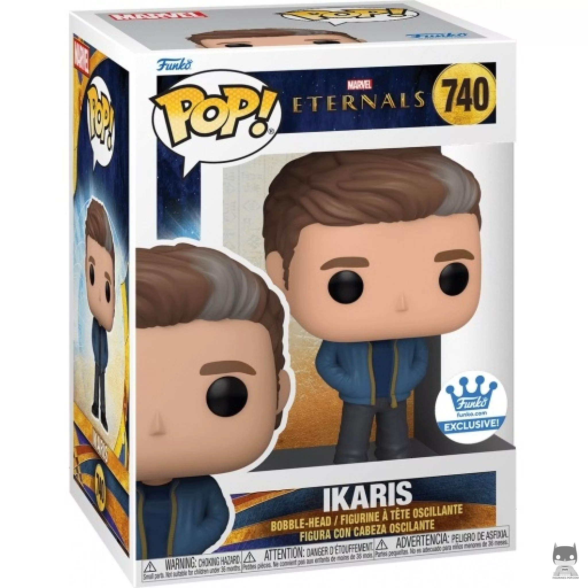 Ikaris Funko Pop! figure in its box
