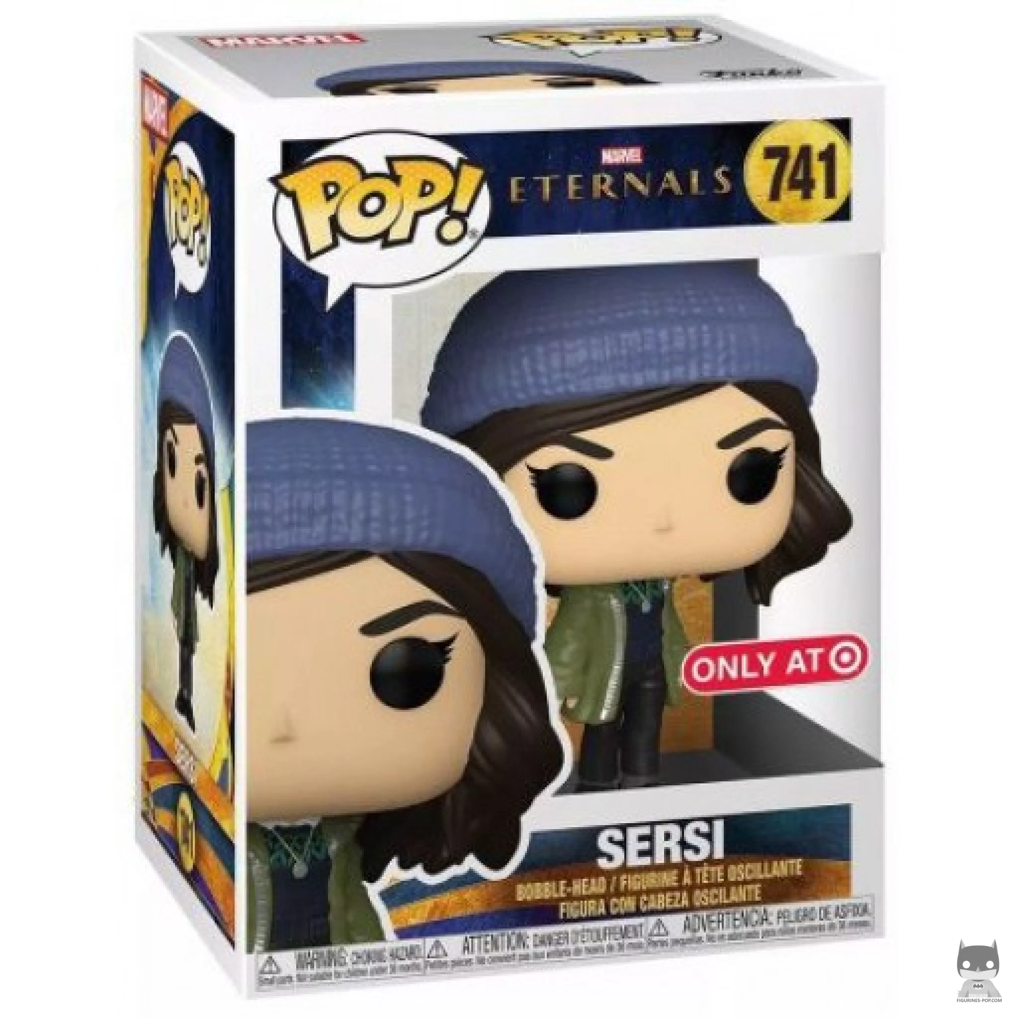 Sersi Funko Pop! figure in its box
