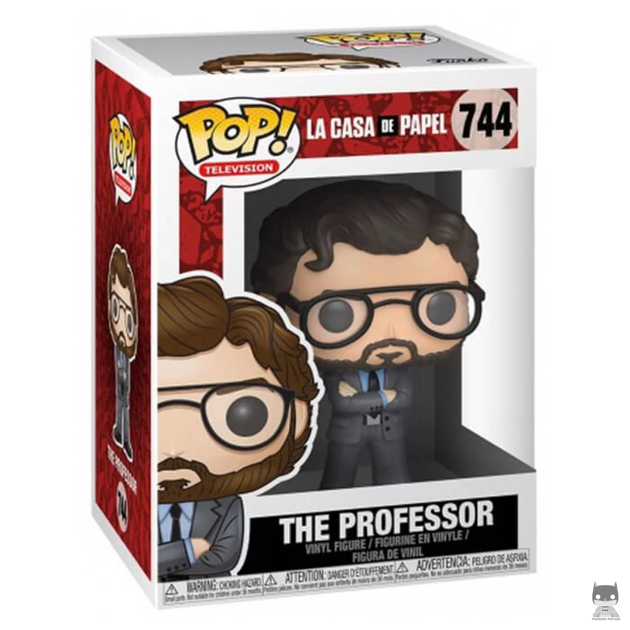 The Professor Funko Pop! figure in its box