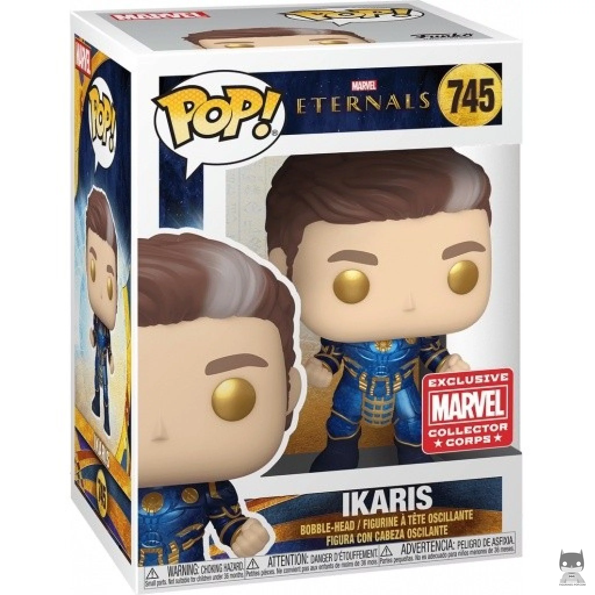 Ikaris Funko Pop! figure in its box