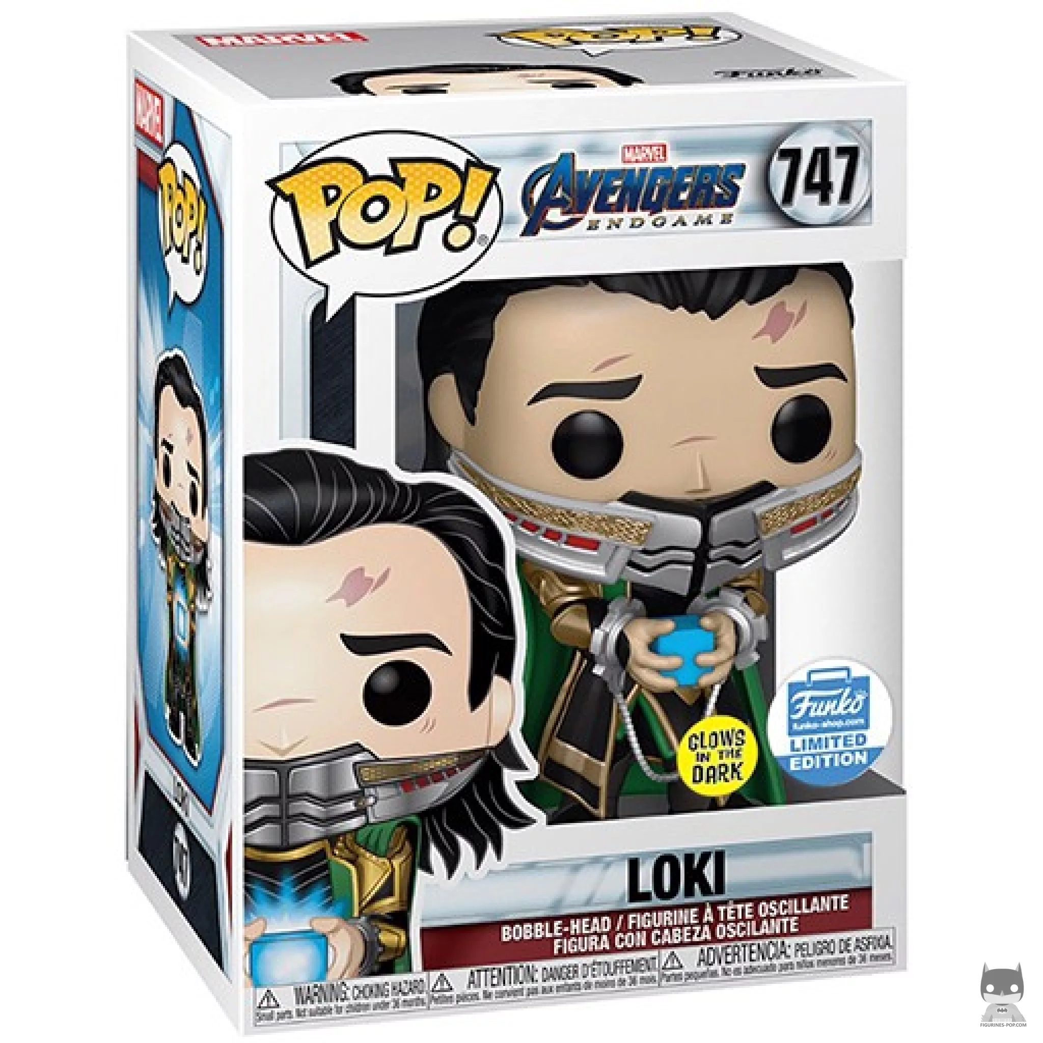 Loki Funko Pop! figure in its box