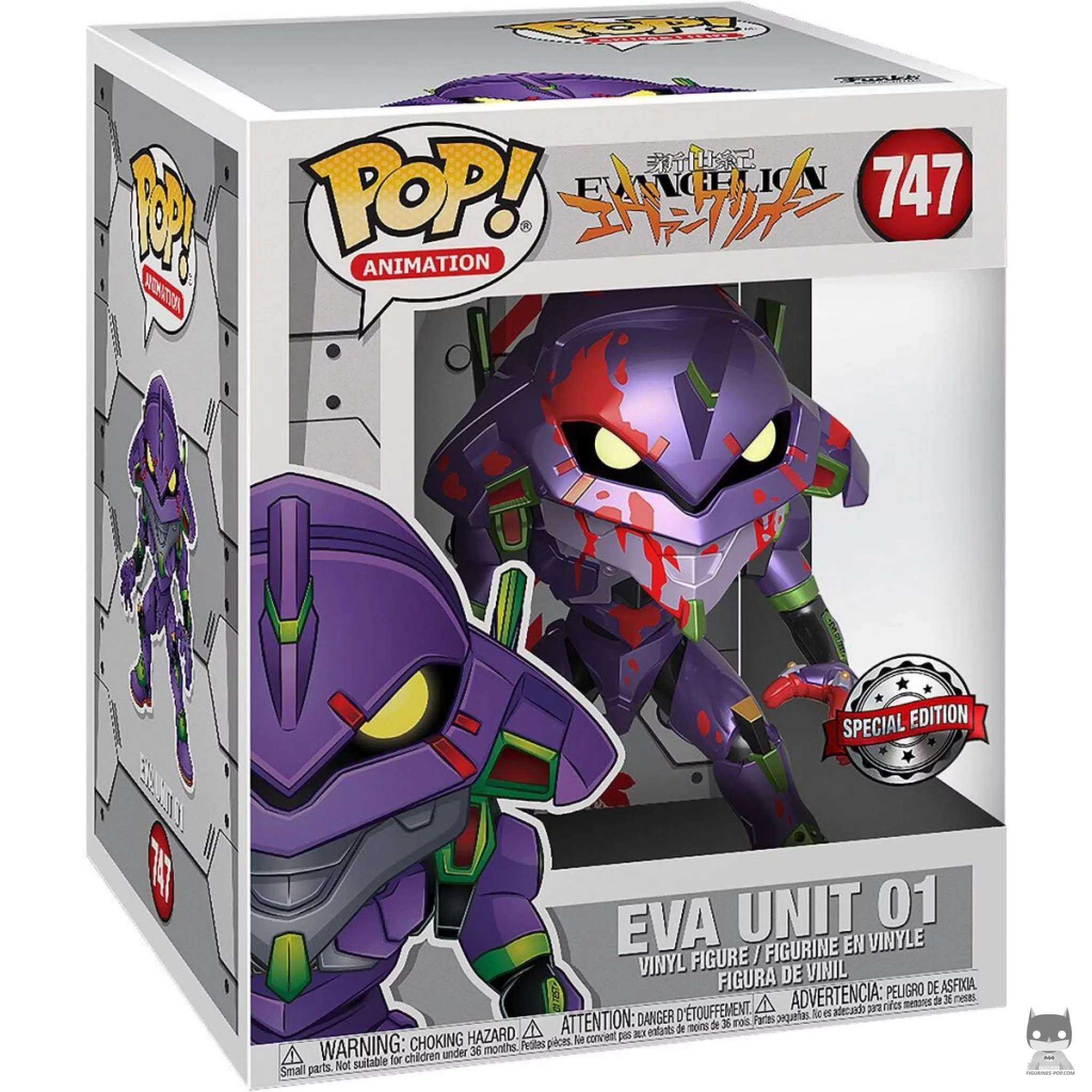 Eva Unit 01 (Bloody & Supersized) Funko Pop! figure in its box