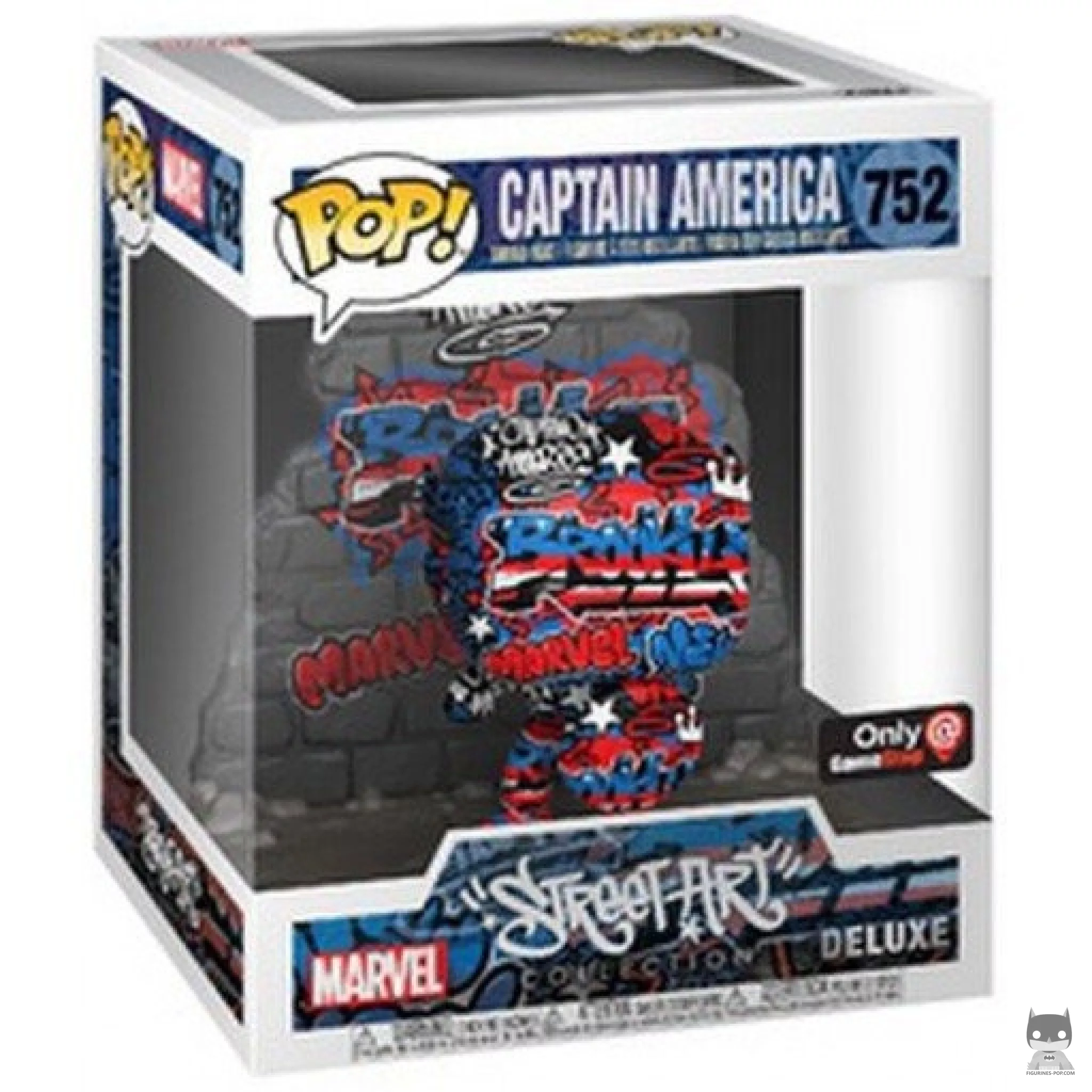Street Art Captain America Funko Pop! figure in its box