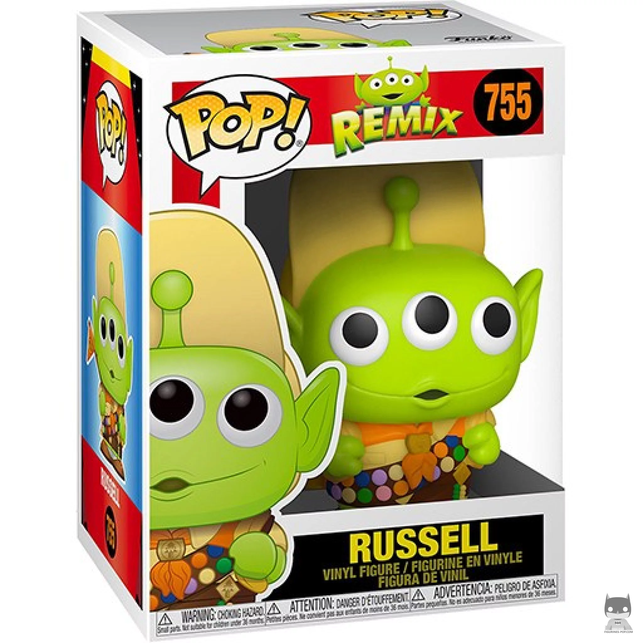 Russell Funko Pop! figure in its box