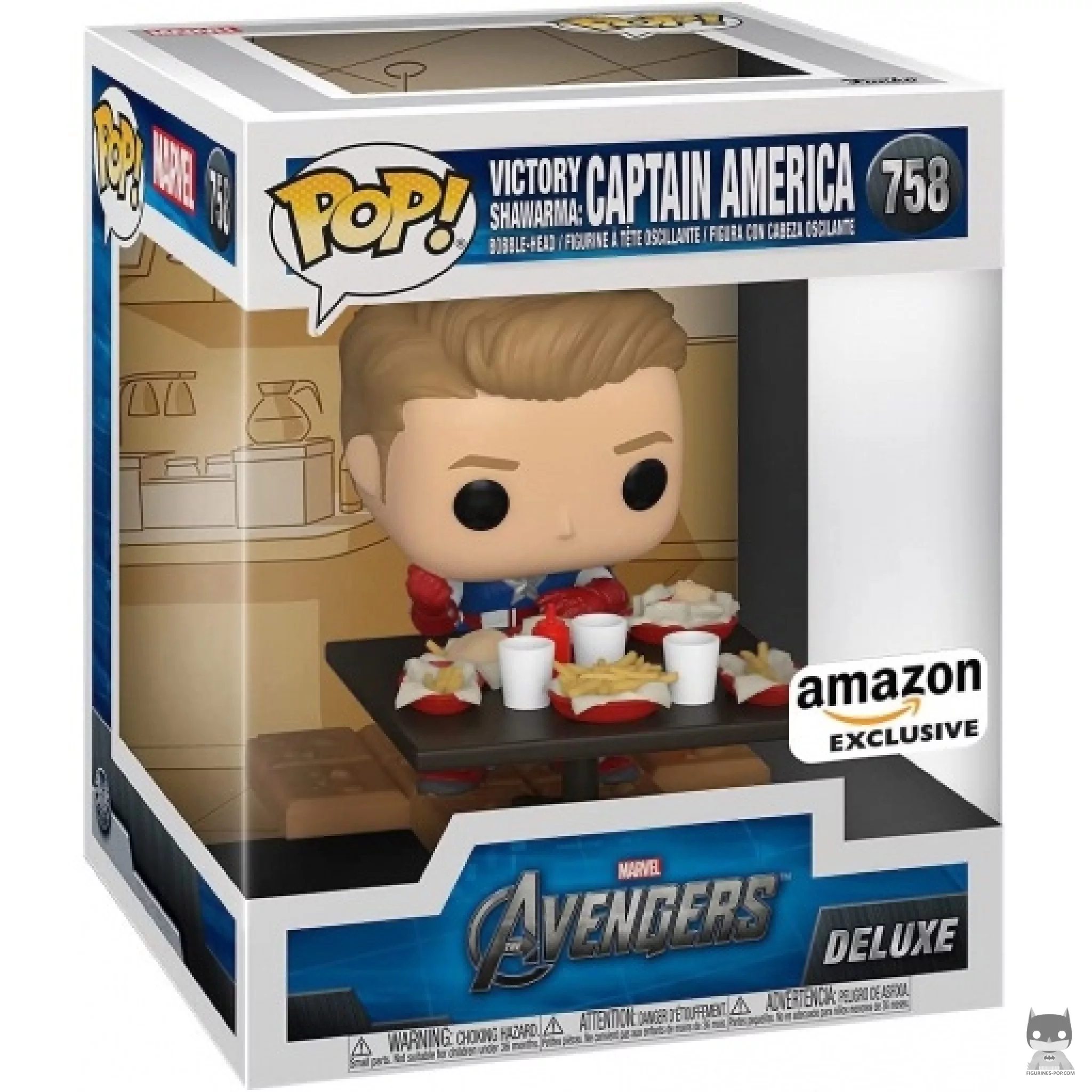 Victory Shawarma : Captain America Funko Pop! figure in its box