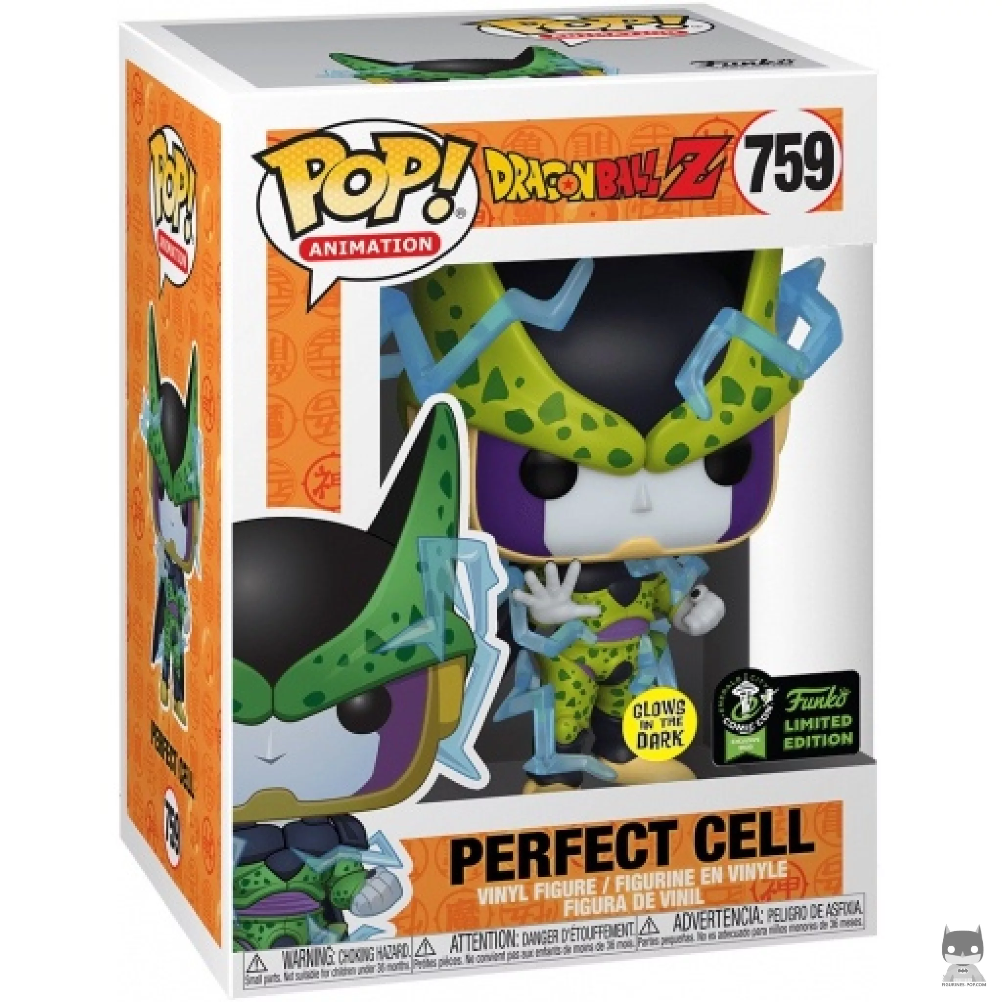 Perfect Cell (Glow in the Dark) Funko Pop! figure in its box