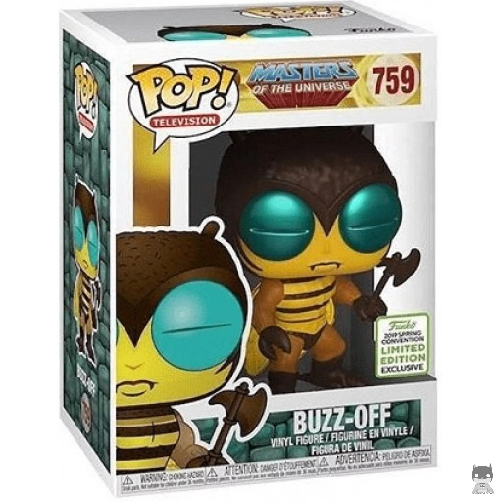 Buzz-Off Funko Pop! figure in its box