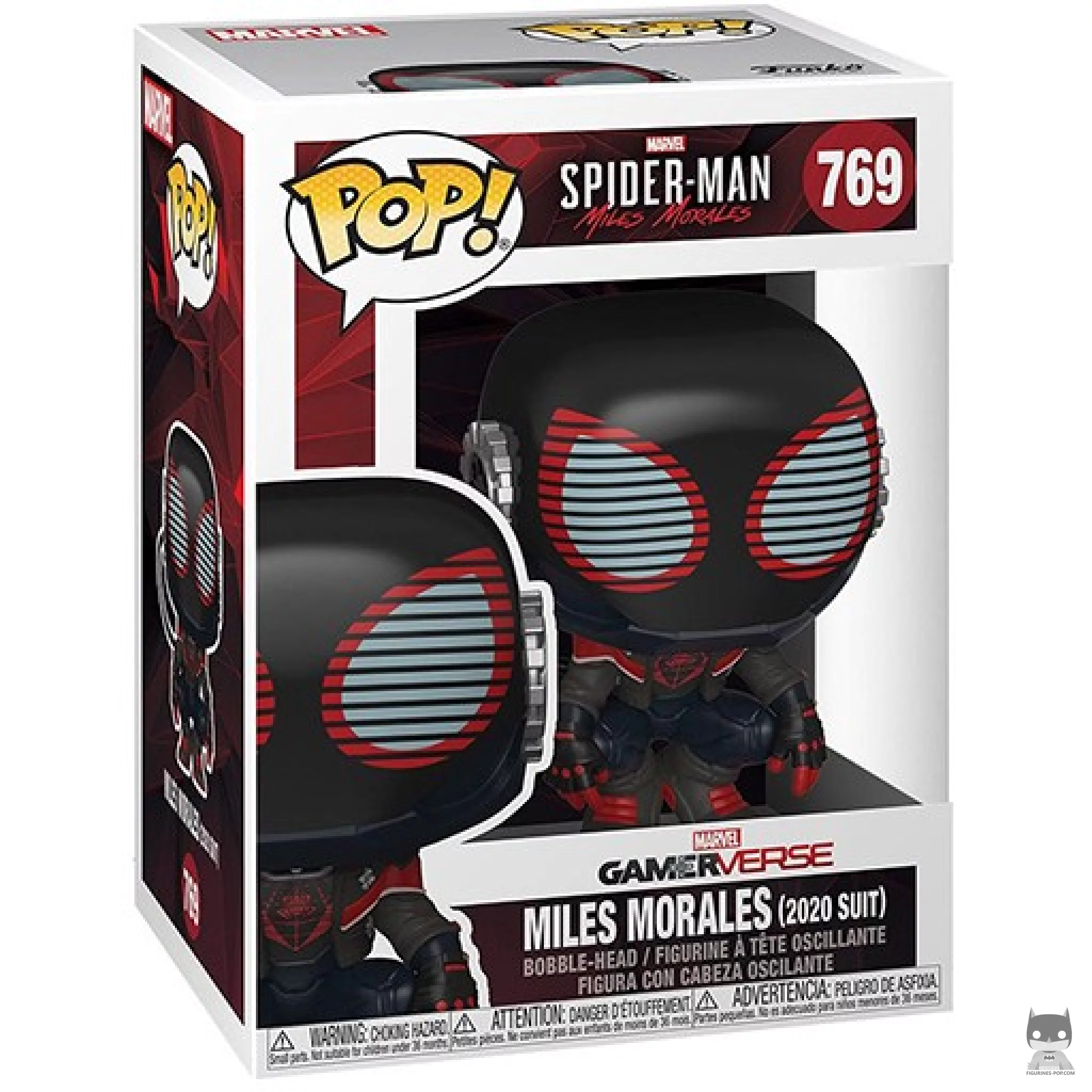 Miles Morales (2020 Suit) Funko Pop! figure in its box