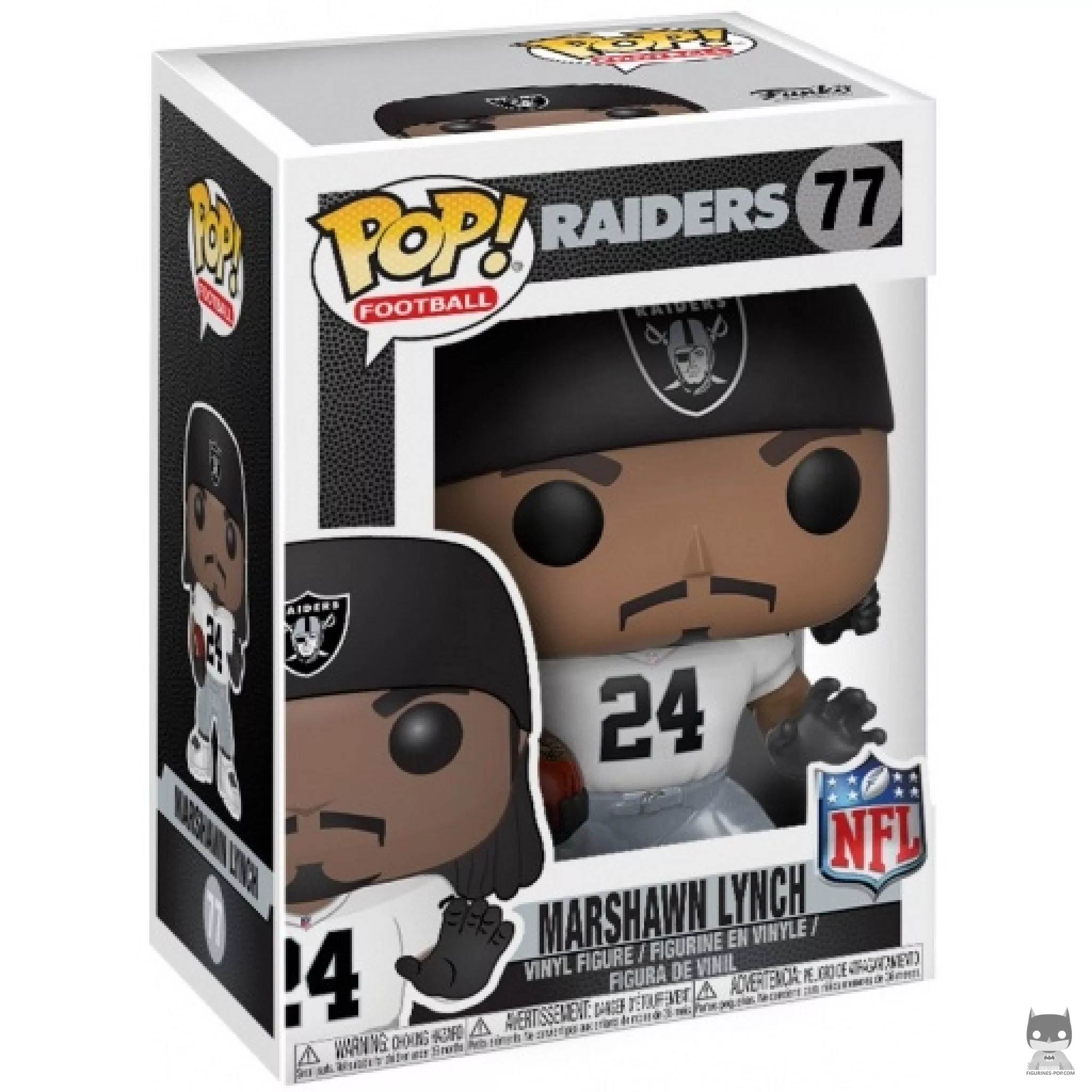 Marshawn Lynch Funko Pop! figure in its box