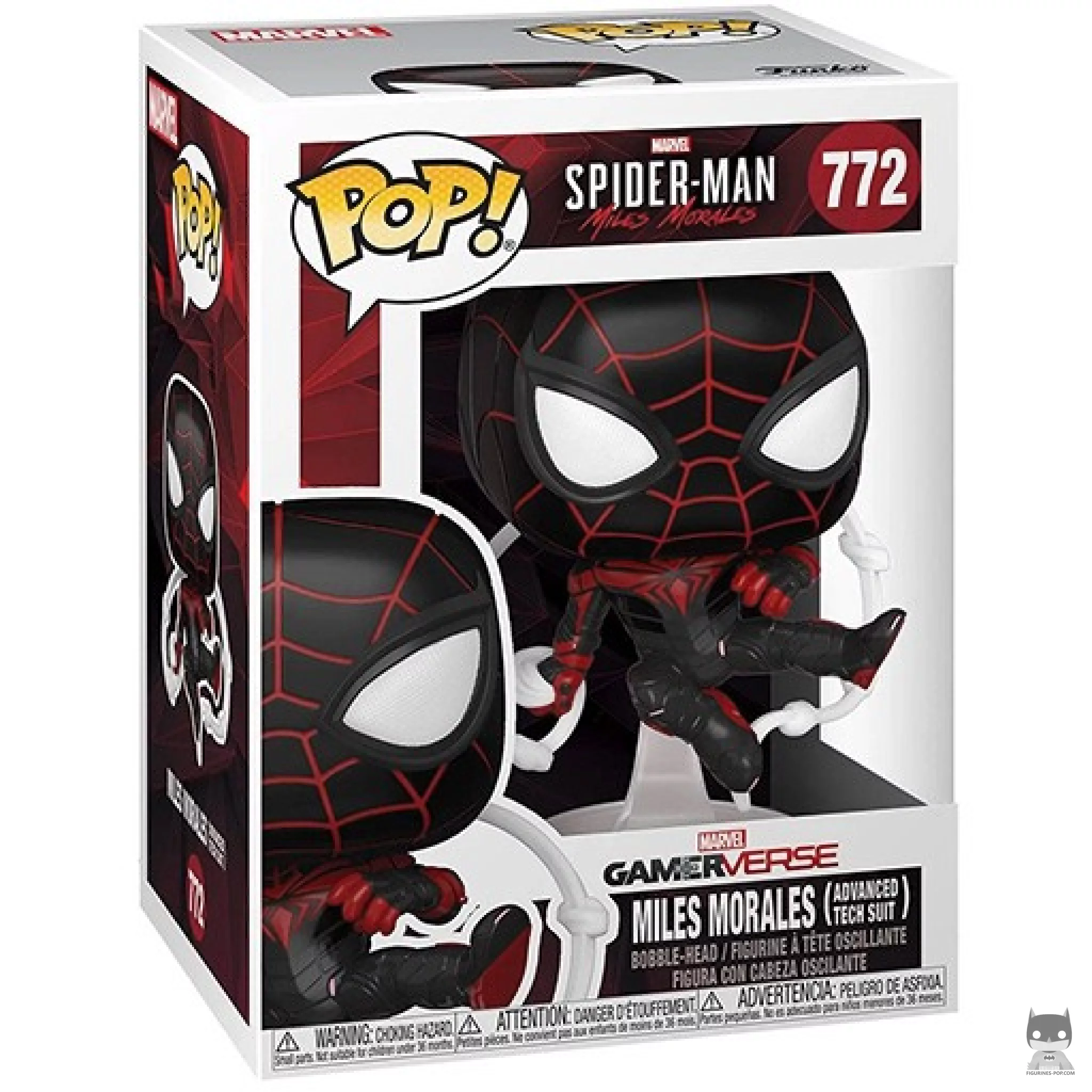 Miles Morales (Advanced Tech Suit) Funko Pop! figure in its box