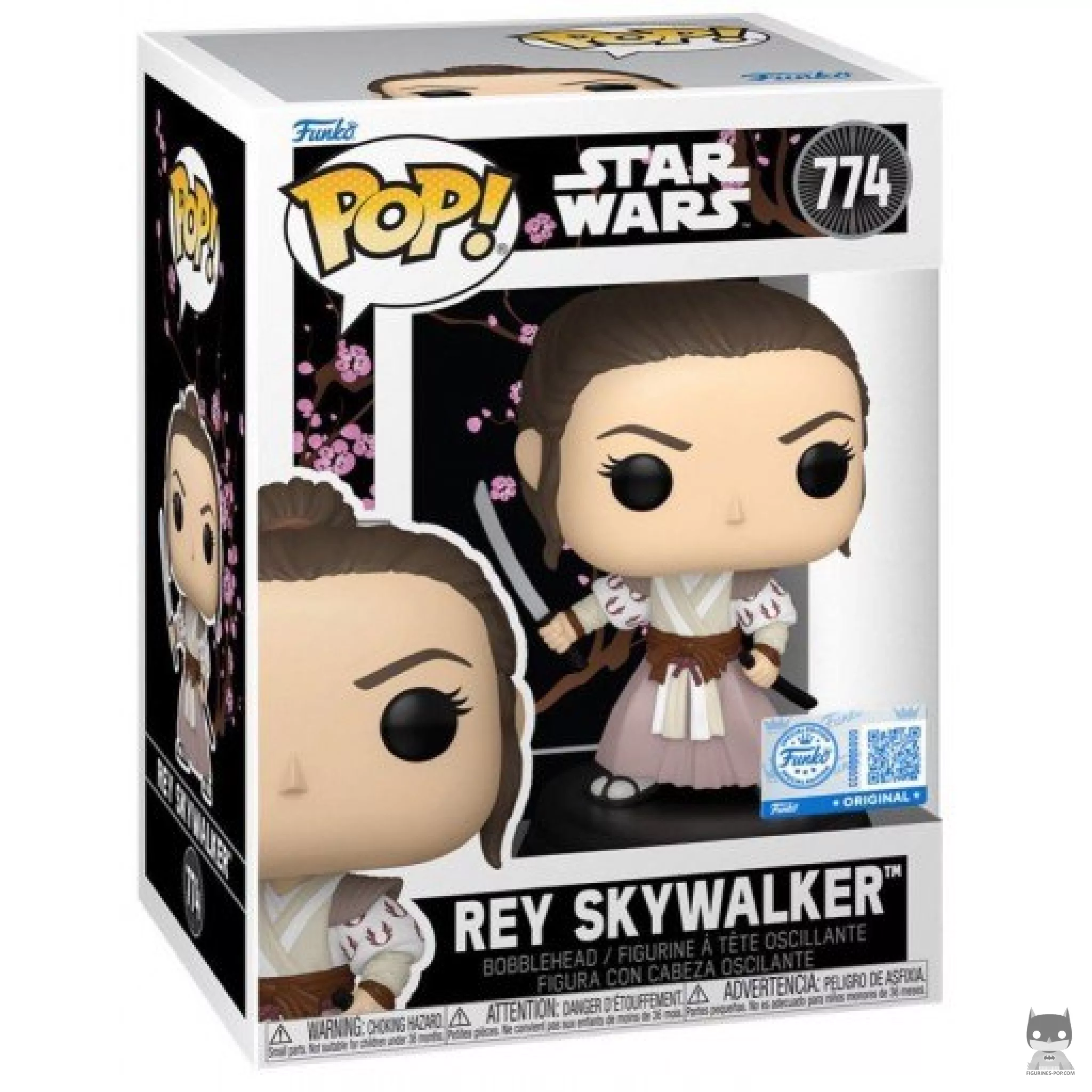 Rey Skywalker (Samurai) Funko Pop! figure in its box
