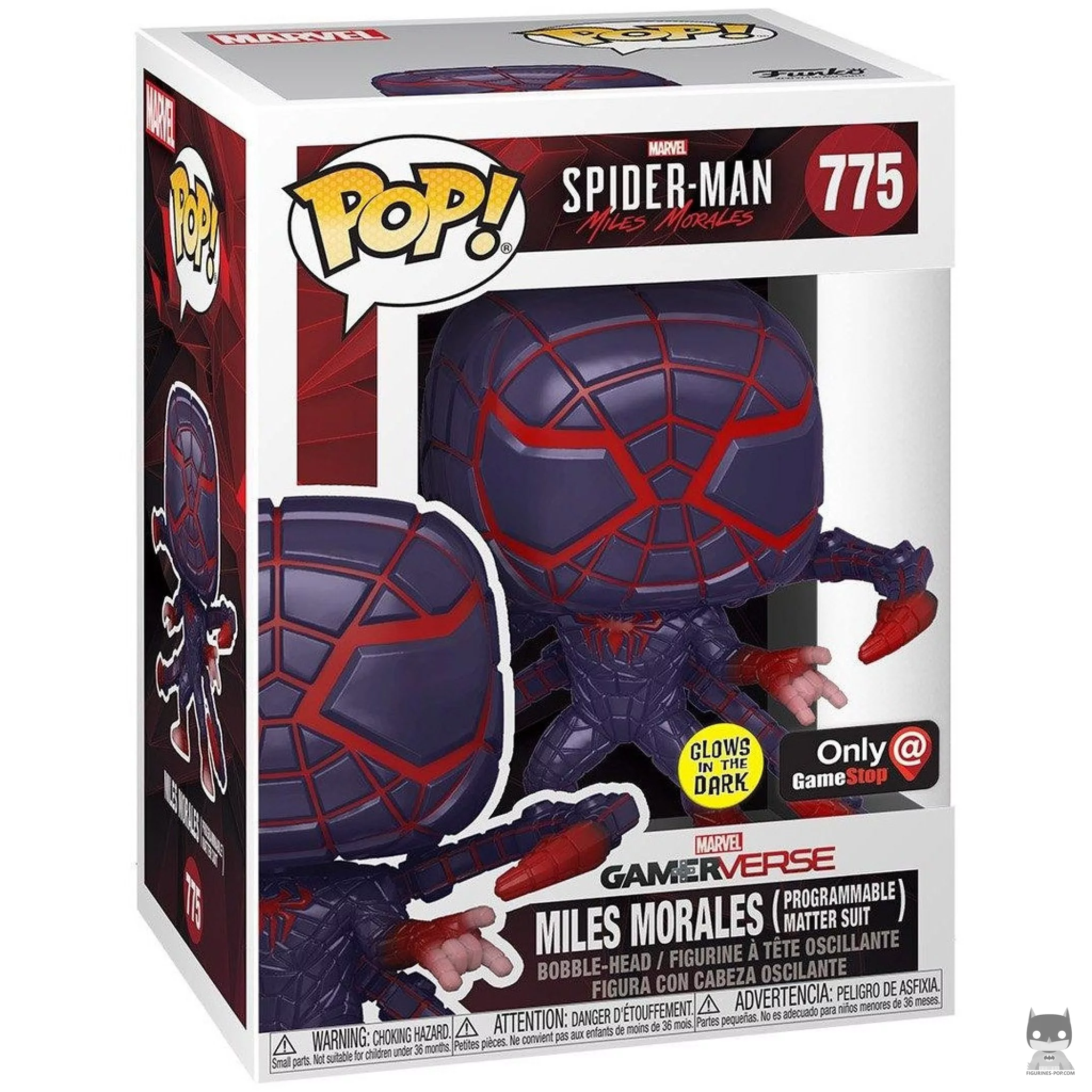 Miles Morales (Programmable Matter Suit) Funko Pop! figure in its box