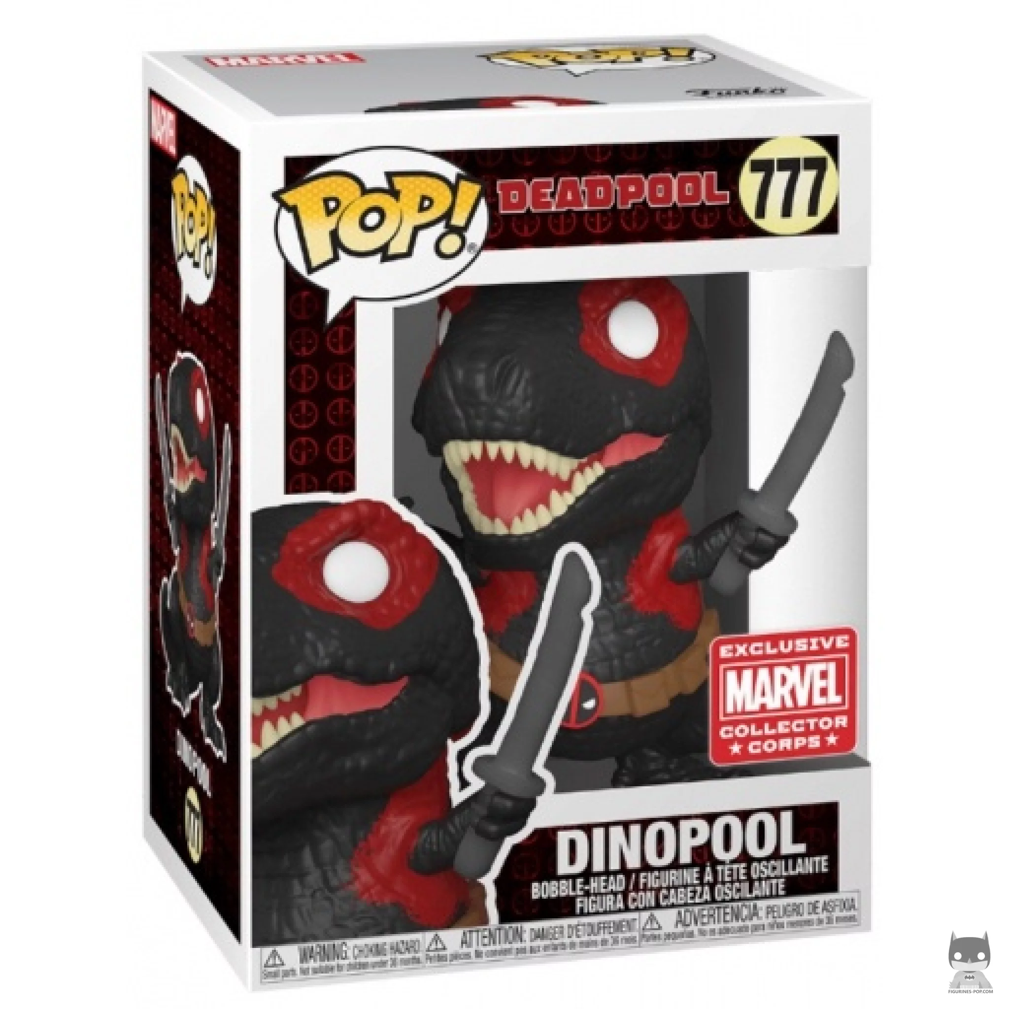 Dinopool (Black) Funko Pop! figure in its box