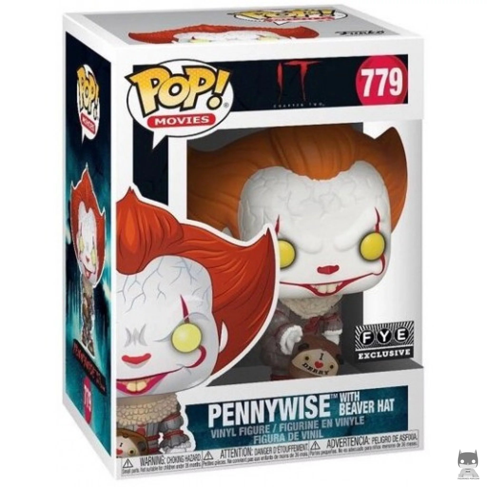 Pennywise with beaver hat Funko Pop! figure in its box