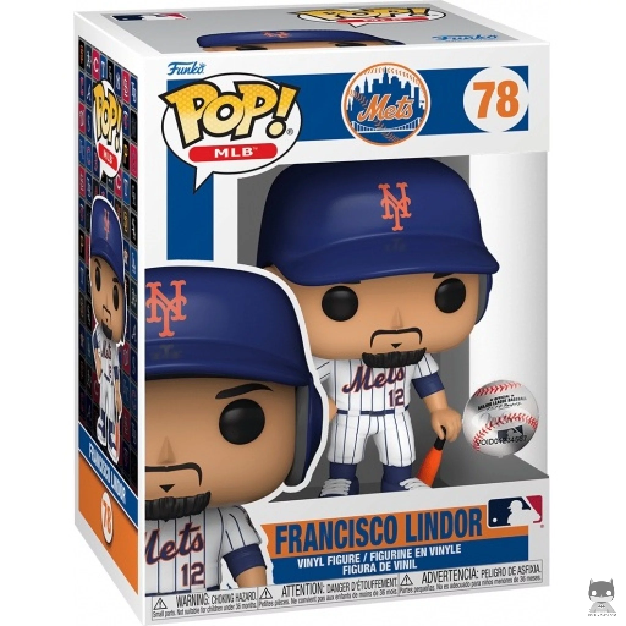Francisco Lindor Funko Pop! figure in its box
