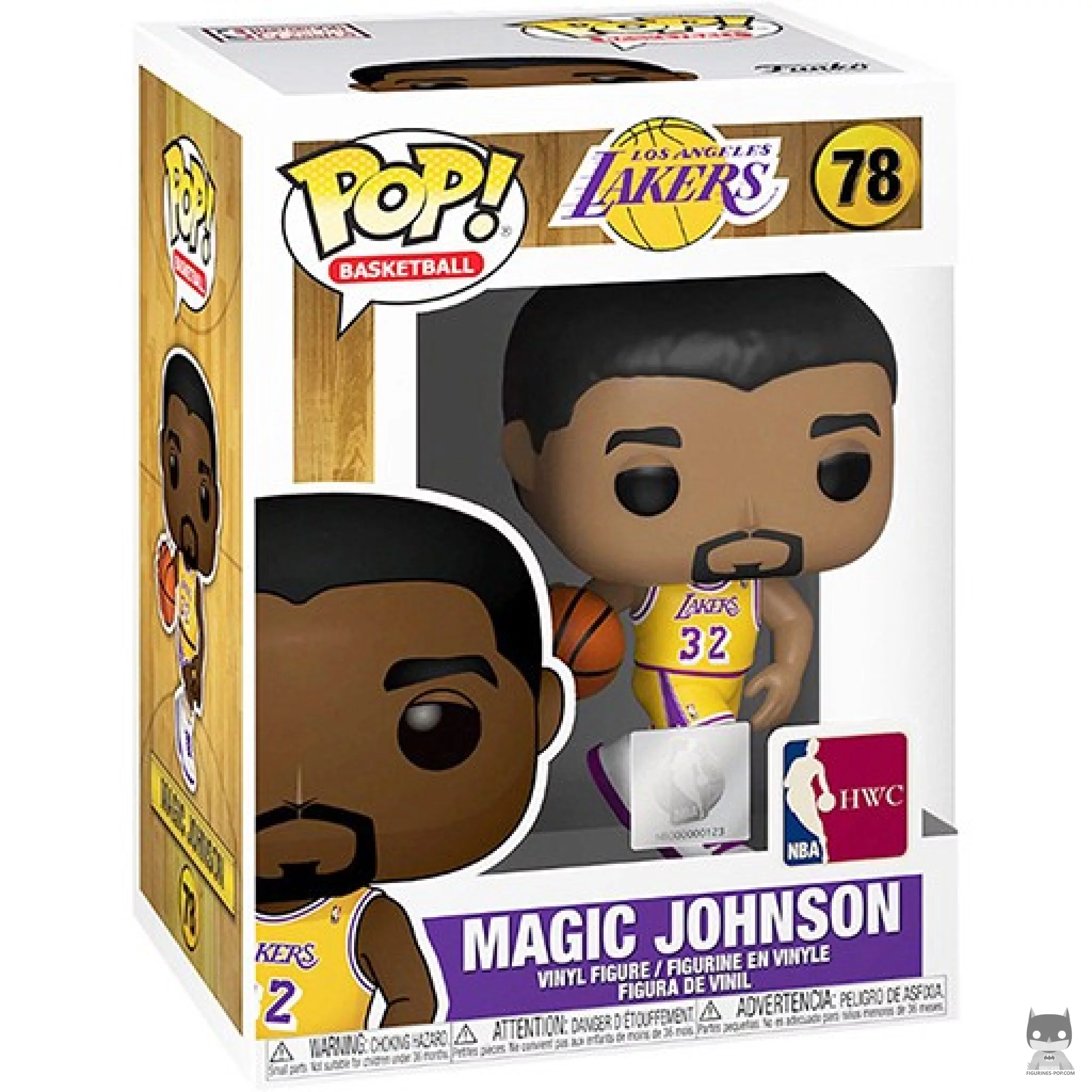 Magic Johnson (Lakers home) Funko Pop! figure in its box