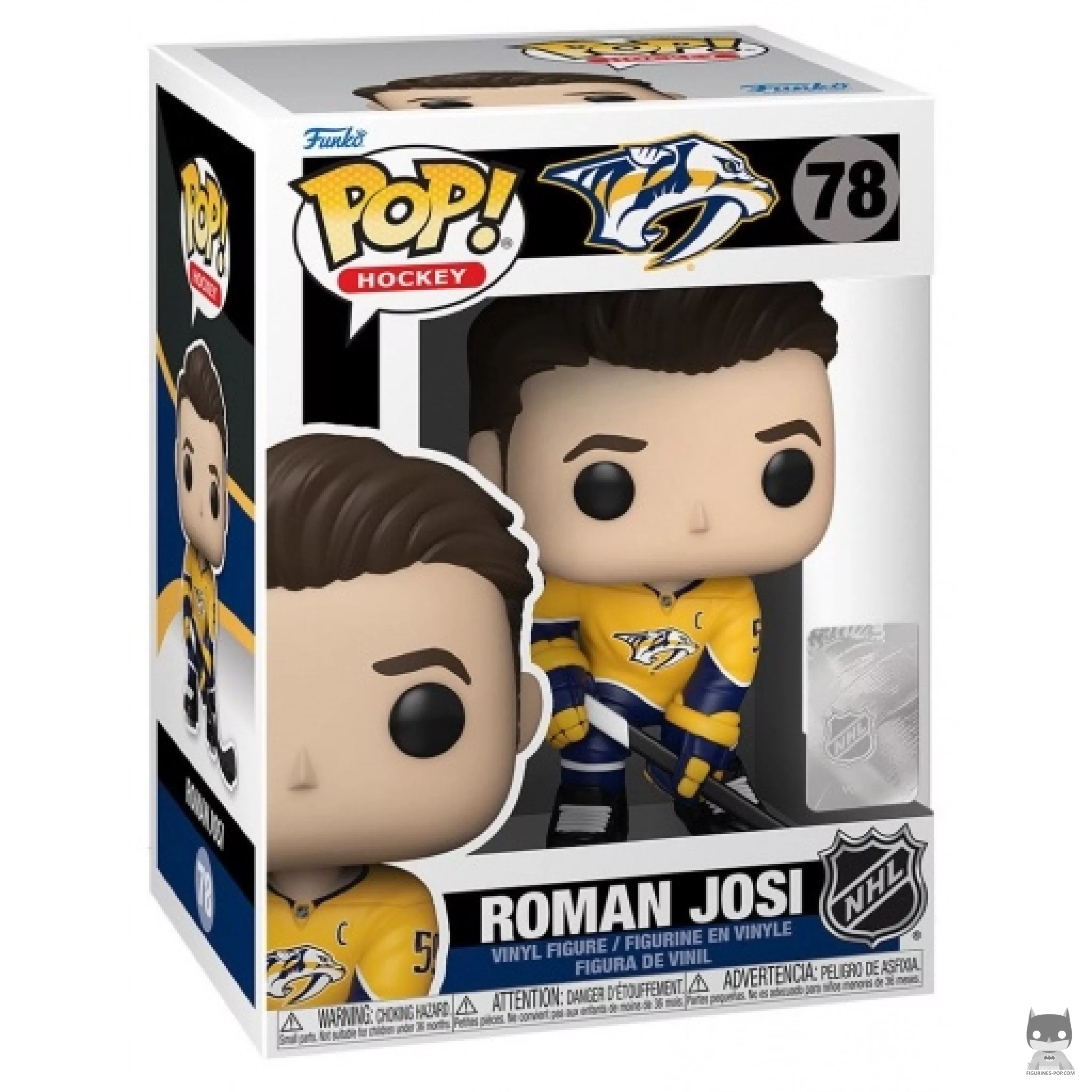 Roman Josi Funko Pop! figure in its box