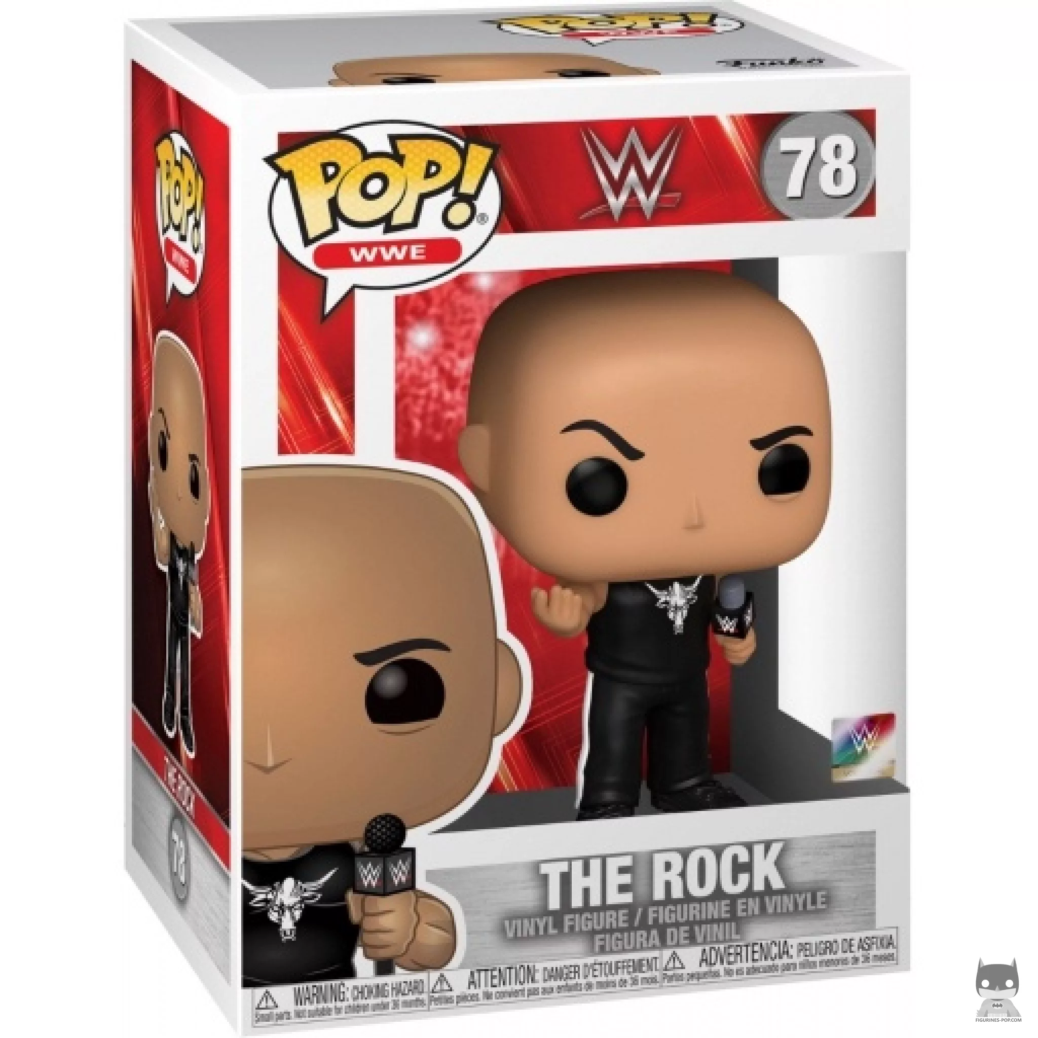 The Rock Funko Pop! figure in its box