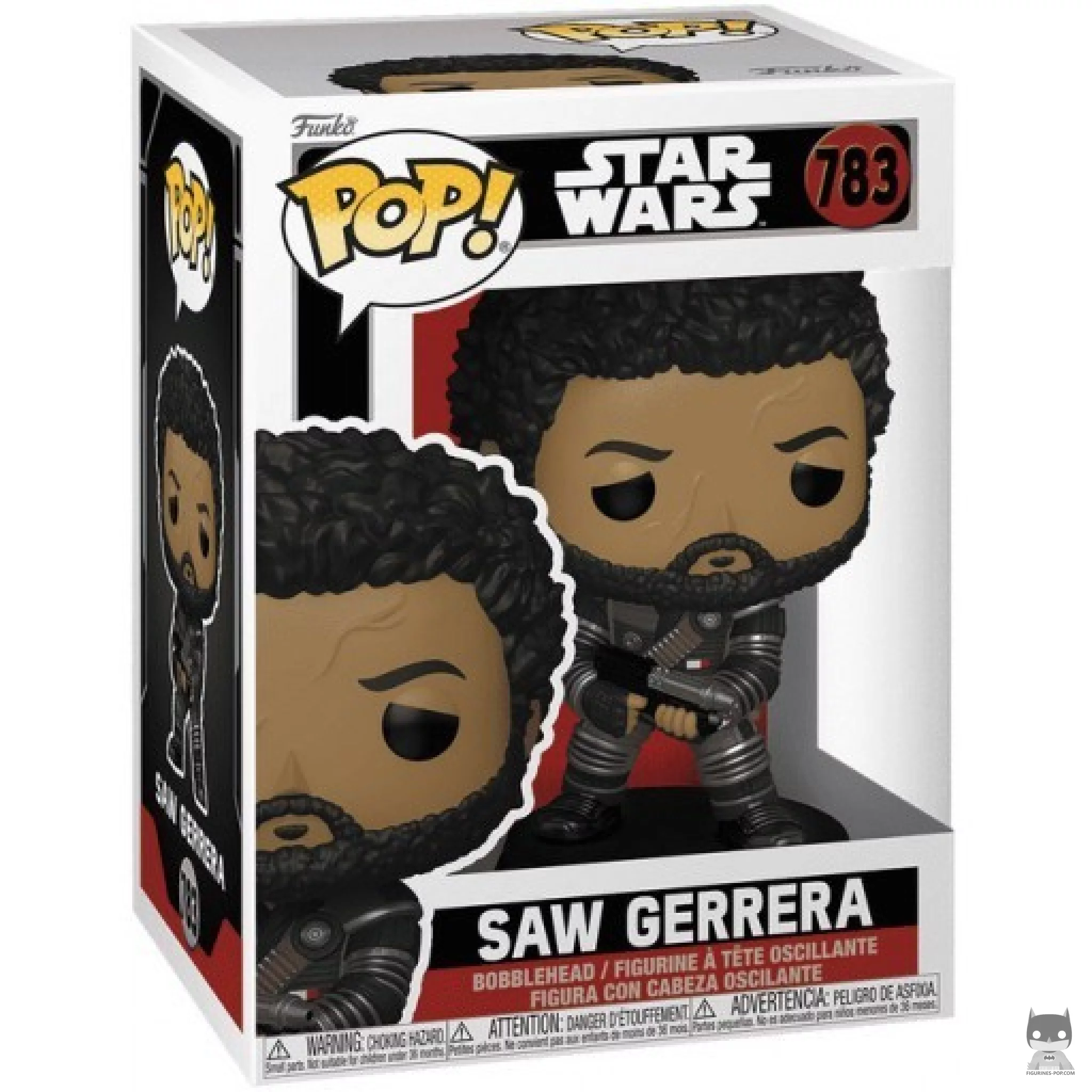 Saw Gerrera Funko Pop! figure in its box