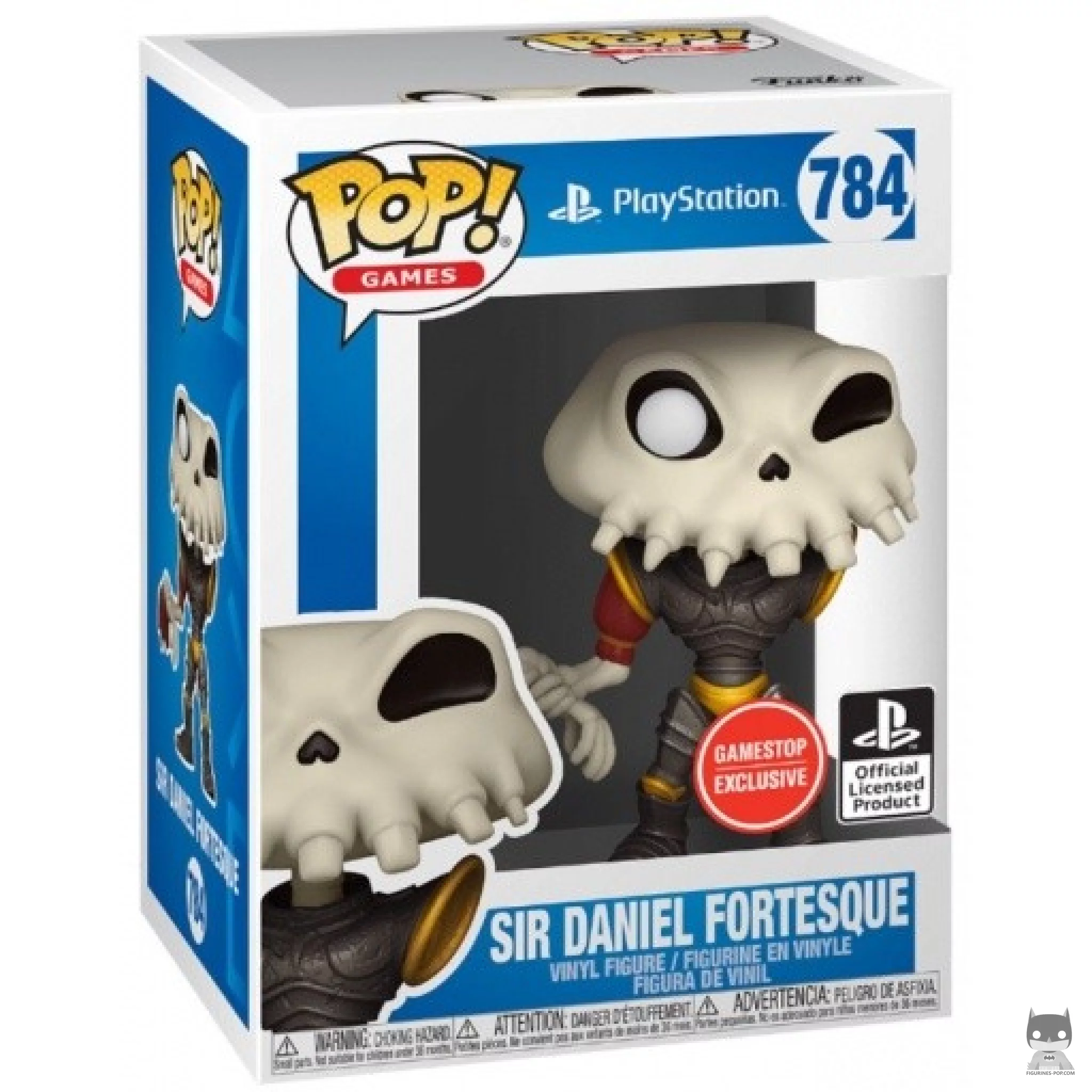 Sir Daniel Fortesque (Metallic) Funko Pop! figure in its box